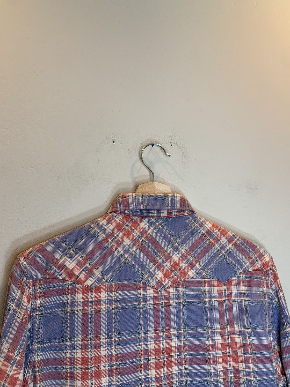 RRL Ralph Lauren RARE* RRL Ralph Lauren Plaid Distressed Western Button Shirt Size US S / EU 44-46 / 1 - 5 Thumbnail