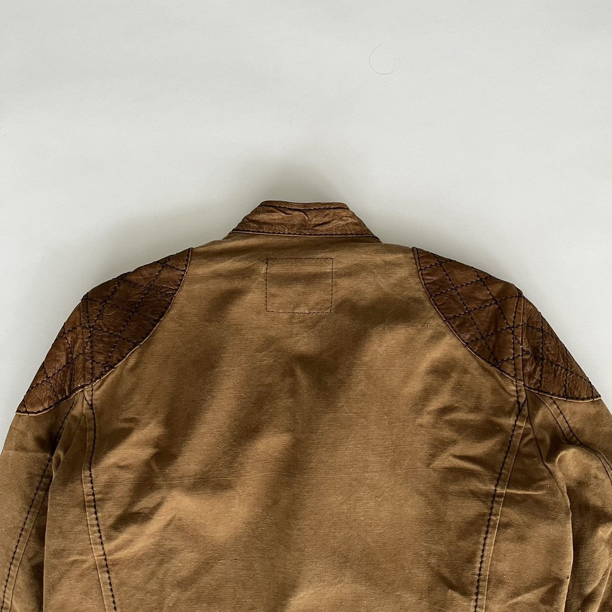 Isamu Katayama Backlash Isamu Katayama Backlash AW09 Cotton Leather Moto Jacket Size US S / EU 44-46 / 1 - 6 Thumbnail