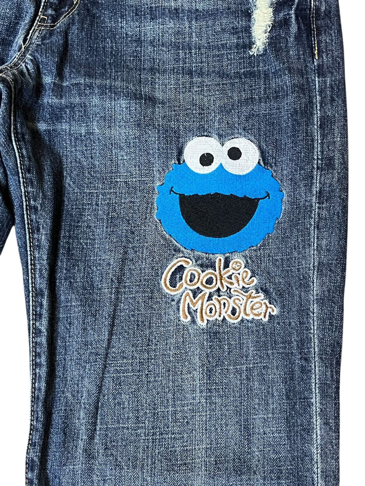 Cartoon Network VINTAGE Y2K SESAME STREET EMBROIDERY LOGO 2007 JEANS Size US 32 / EU 48 - 5 Thumbnail