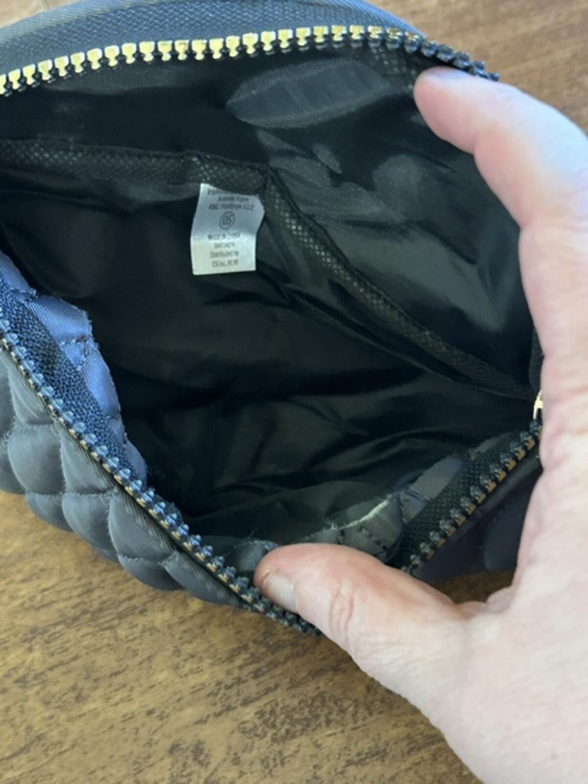 Other Kensie Quilted Black Fanny Pack Waist Bag Size ONE SIZE - 6 Thumbnail