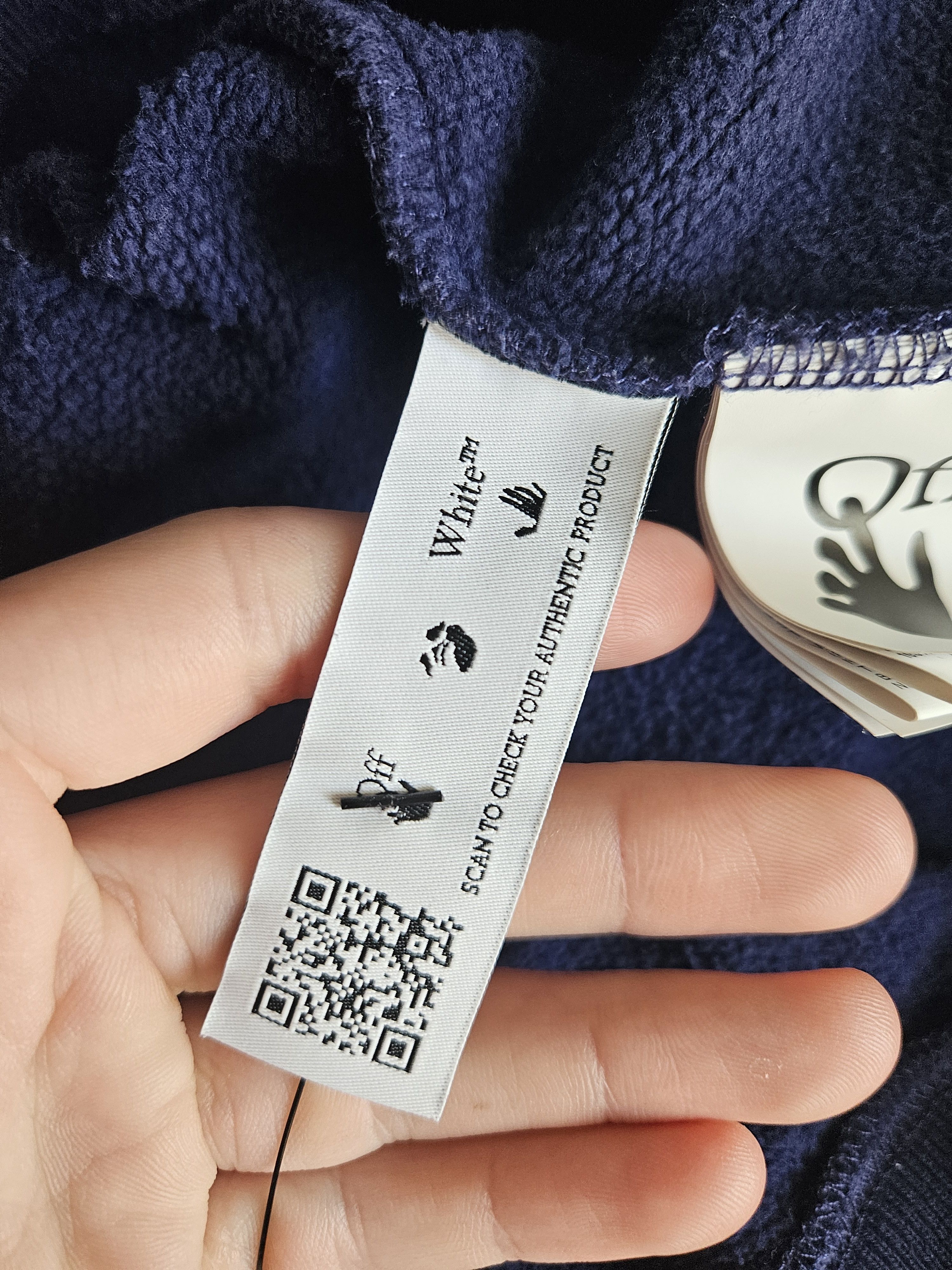 Off-White Oversized Blue Arrows Logo Hoodie Size US S / EU 44-46 / 1 - 7 Thumbnail