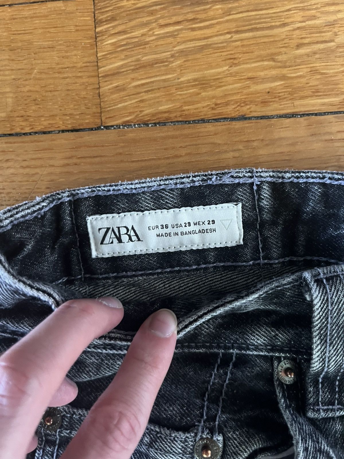 Zara Zara Black Baggy Jeans Size US 28 / EU 44 - 8 Thumbnail