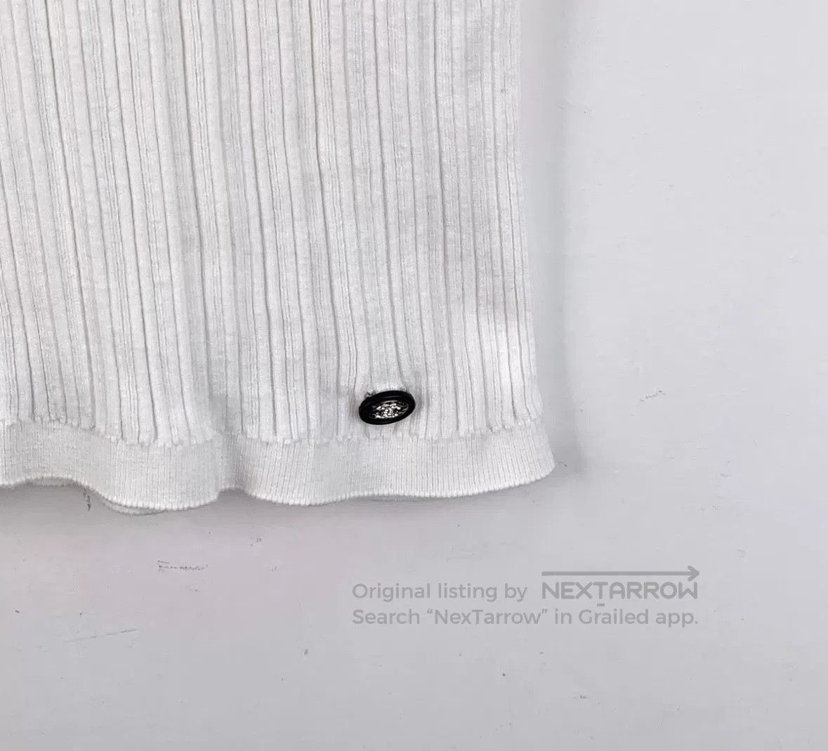 Chanel Chanel White Knit Short Sleeve Top. Size M / US 6-8 / IT 42-44 - 5 Thumbnail