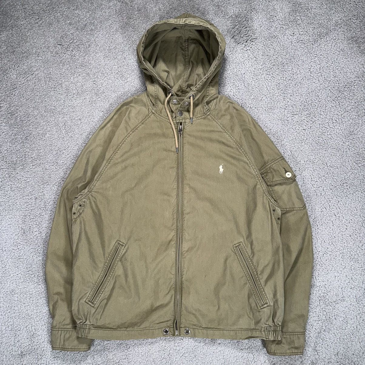 VINTAGE POLO RALPH LAUREN MILITARY STYLE WINDBREAKER JACKET