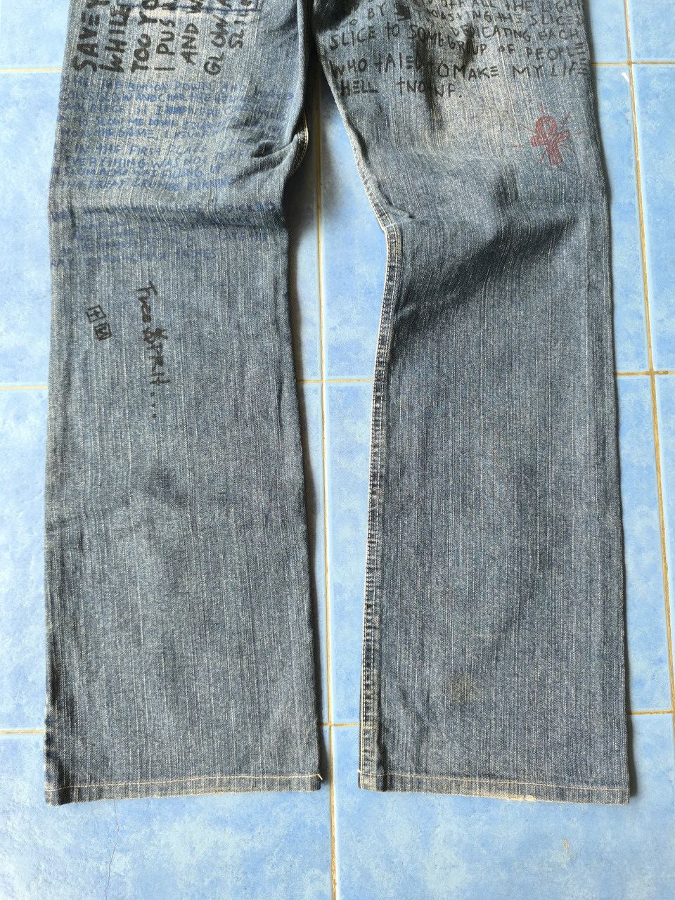 If Six Was Nine × Japanese Brand × Le Grande Bleu (L.G.B.) 291295 Remake Poems Jeans Size US 31 - 6 Thumbnail