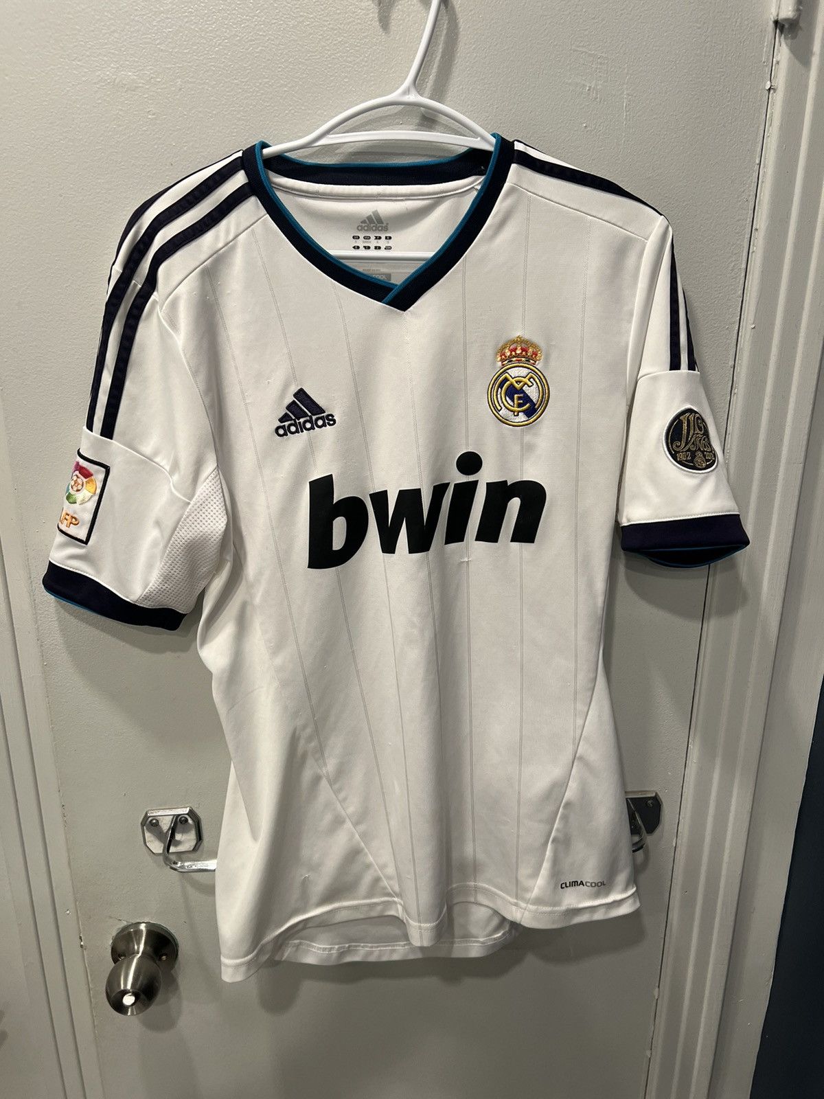 Adidas × Vintage Men's Adidas Real Madrid 2012-13 Home Soccer Jersey Size US S / EU 44-46 / 1 - 1 Thumbnail