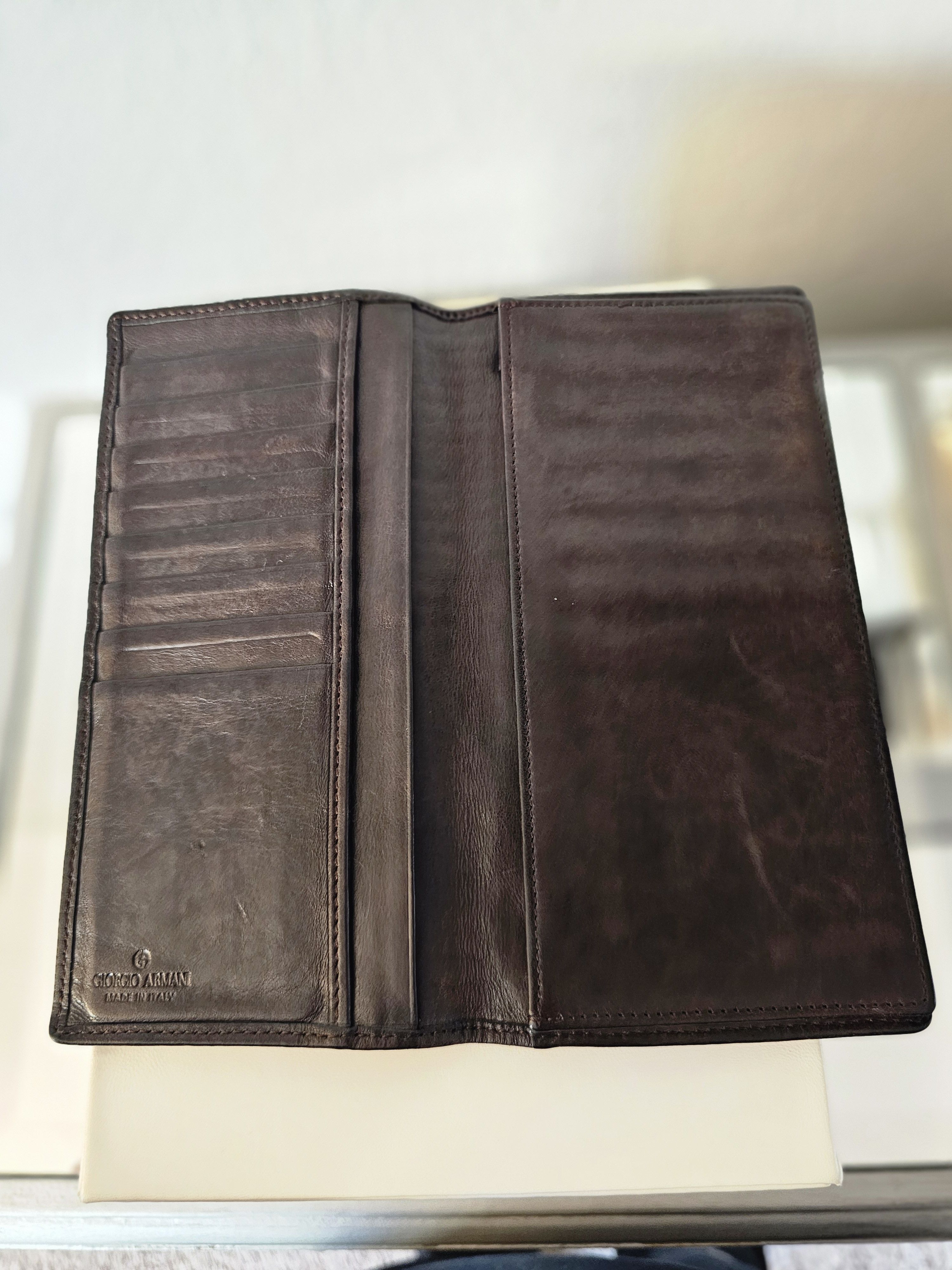 Giorgio Armani Authentic Giorgio Armani Brown Leather Bifold Wallet Men’s Size ONE SIZE - 4 Thumbnail
