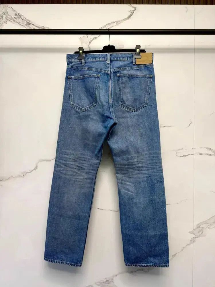 Celine Sz 31 Celine 22AW straight leg washed denim-2507 Size US 31 - 3 Thumbnail