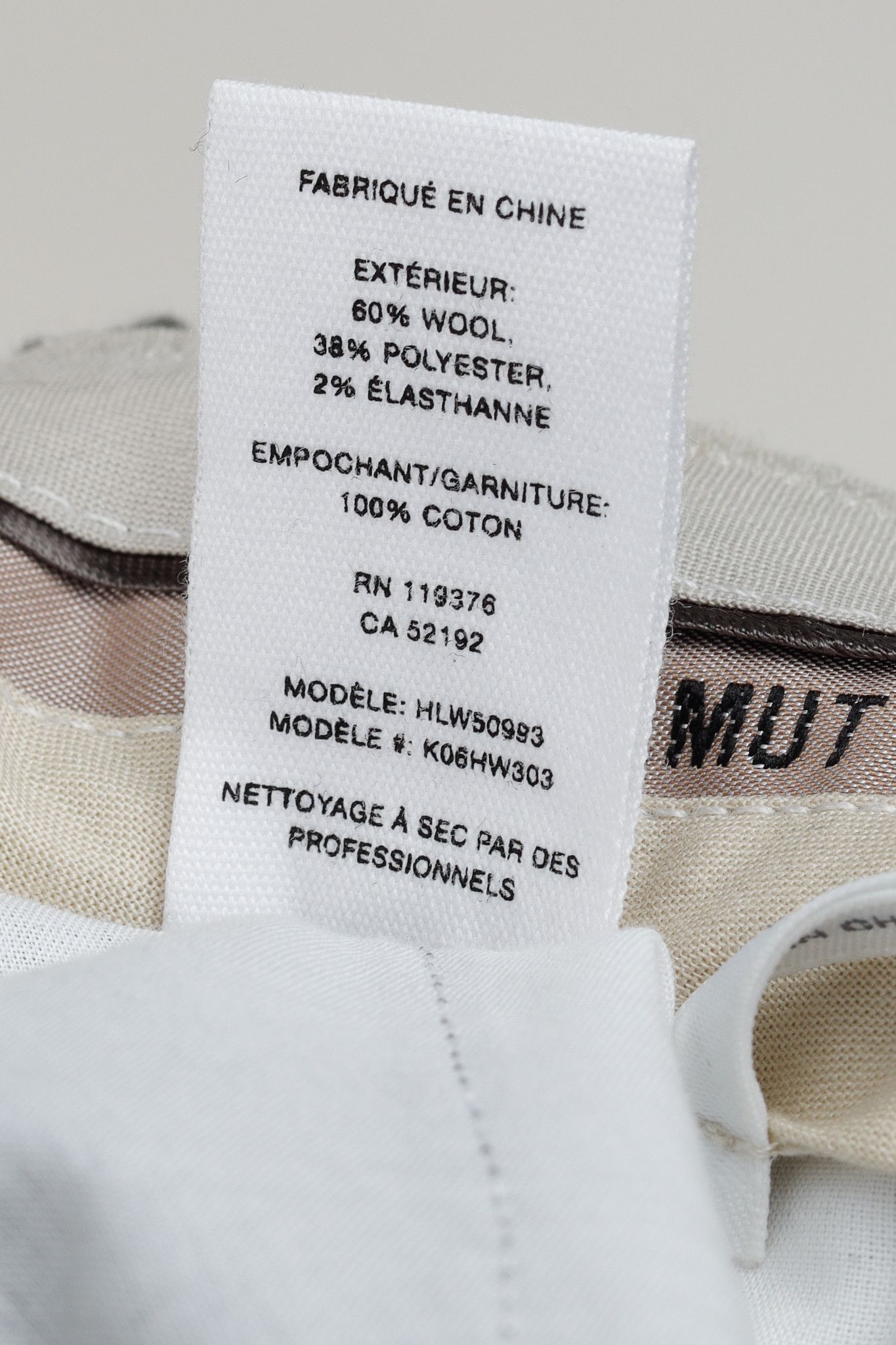 Helmut Lang Helmut Lang AW/20 Melange Tela Suiting Trouser Skirt Size 28" / US 6 / IT 42 - 14 Thumbnail