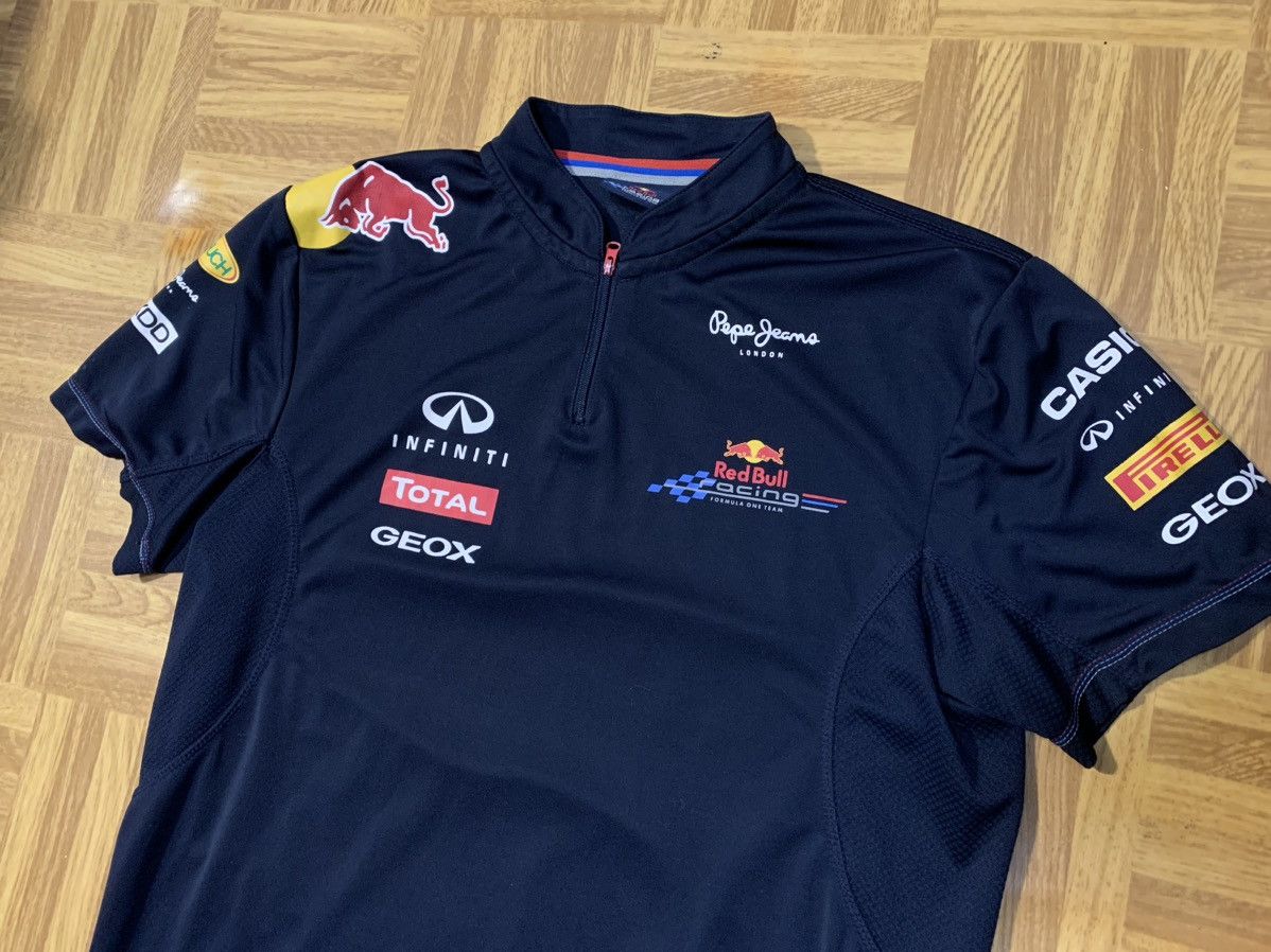 Red Bull Infiniti Red Bull racing zip Pepe jeans polo jersey shirt Size US L / EU 52-54 / 3 - 4 Thumbnail