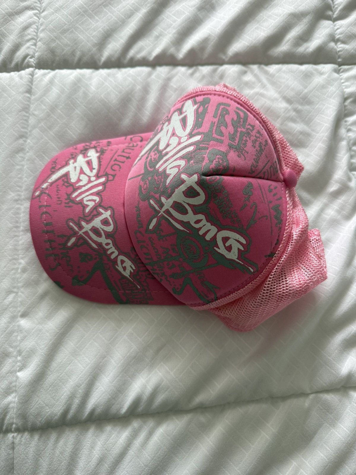 Billabong Billabong 2000s Pink Trucker Hat Size ONE SIZE - 3 Thumbnail