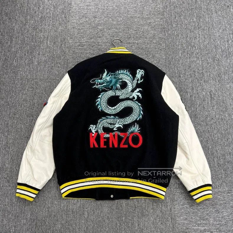 Vintage Kenzo Dragon Tiger Embroidered Varsity Jacket. Size US L / EU 52-54 / 3 - 2 Thumbnail