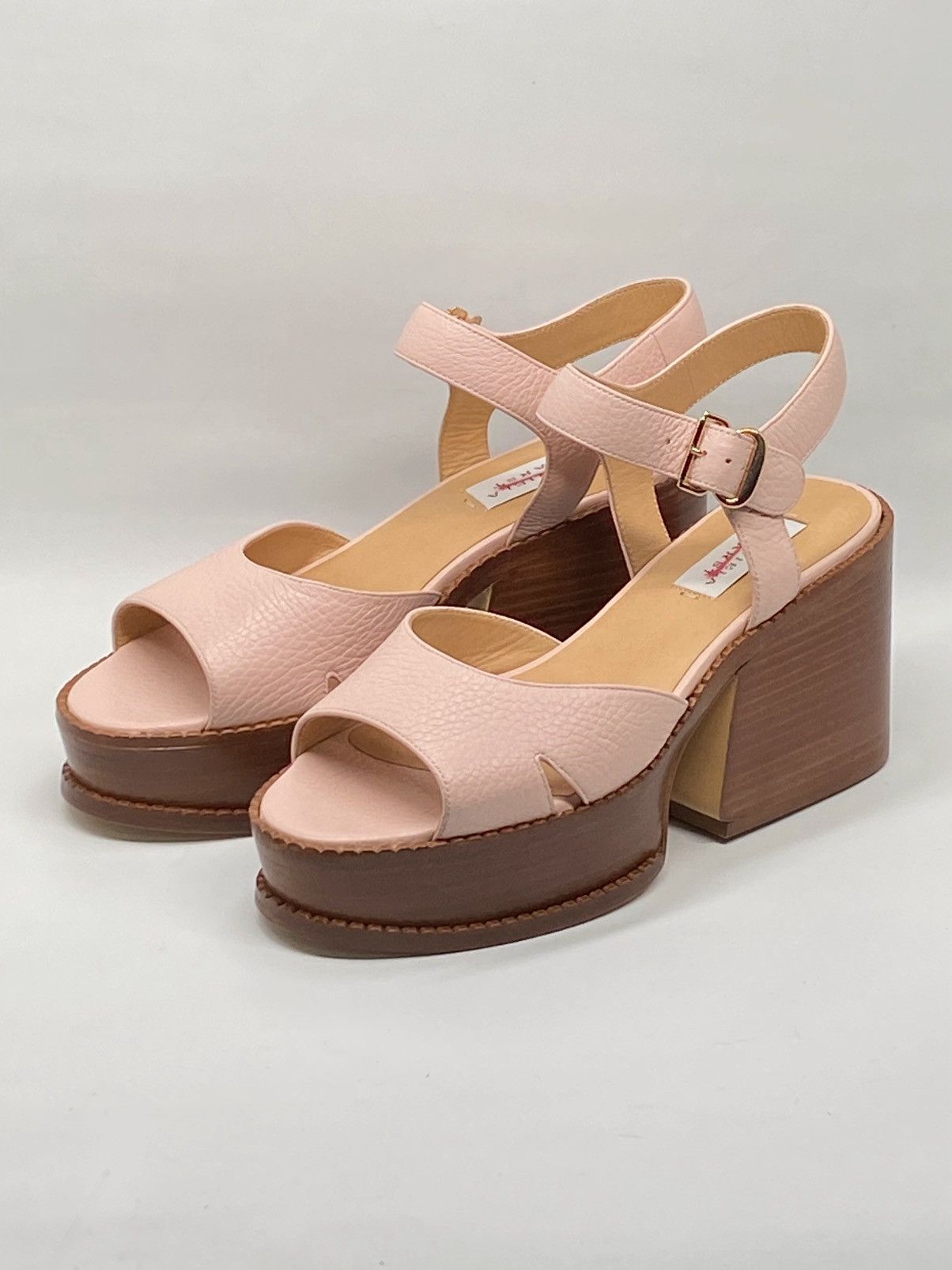 Gabriela Hearst Gabriela Hearst Zuri 90MM Leather Platform Sandals size 37.5 Size US 7.5 / IT 37.5 - 1 Thumbnail