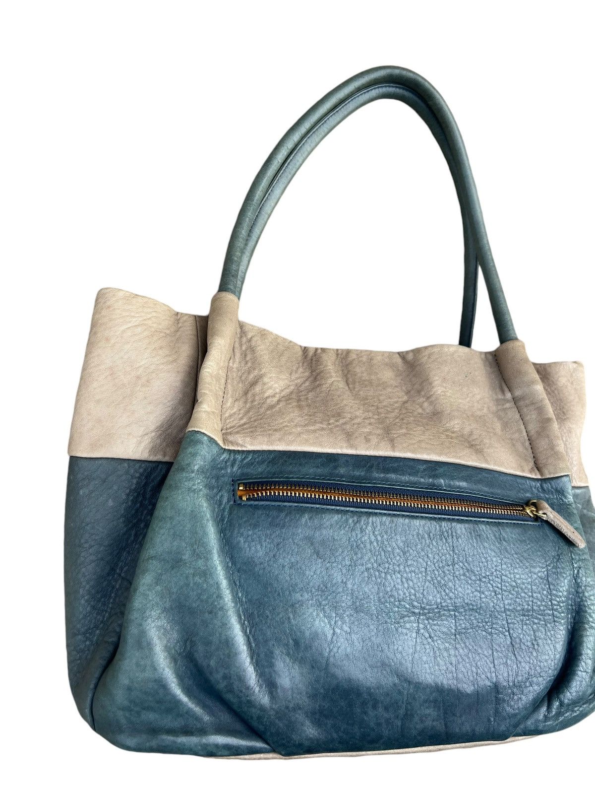 Leather Cledran Japan Faded Patina Leather Mini tote Bag Size ONE SIZE - 11 Thumbnail