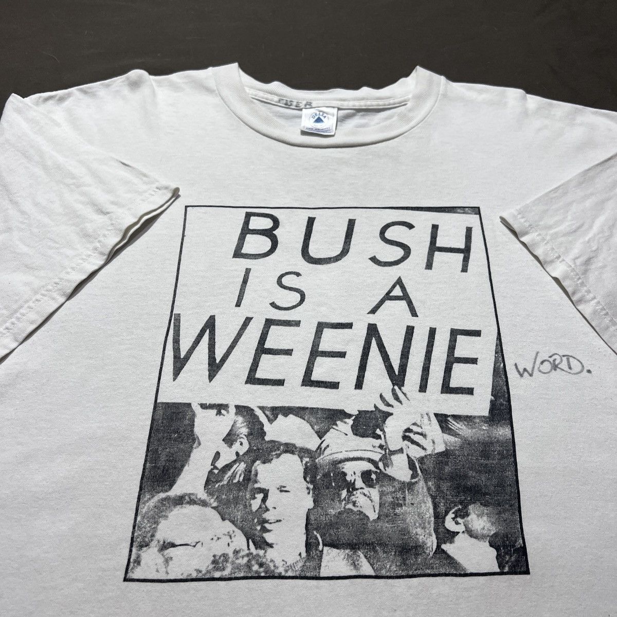 Vintage Vintage 90s BUSH IS A WEENIE Photo Tee XL Graphic streetwear Size US XL / EU 56 / 4 - 1 Thumbnail