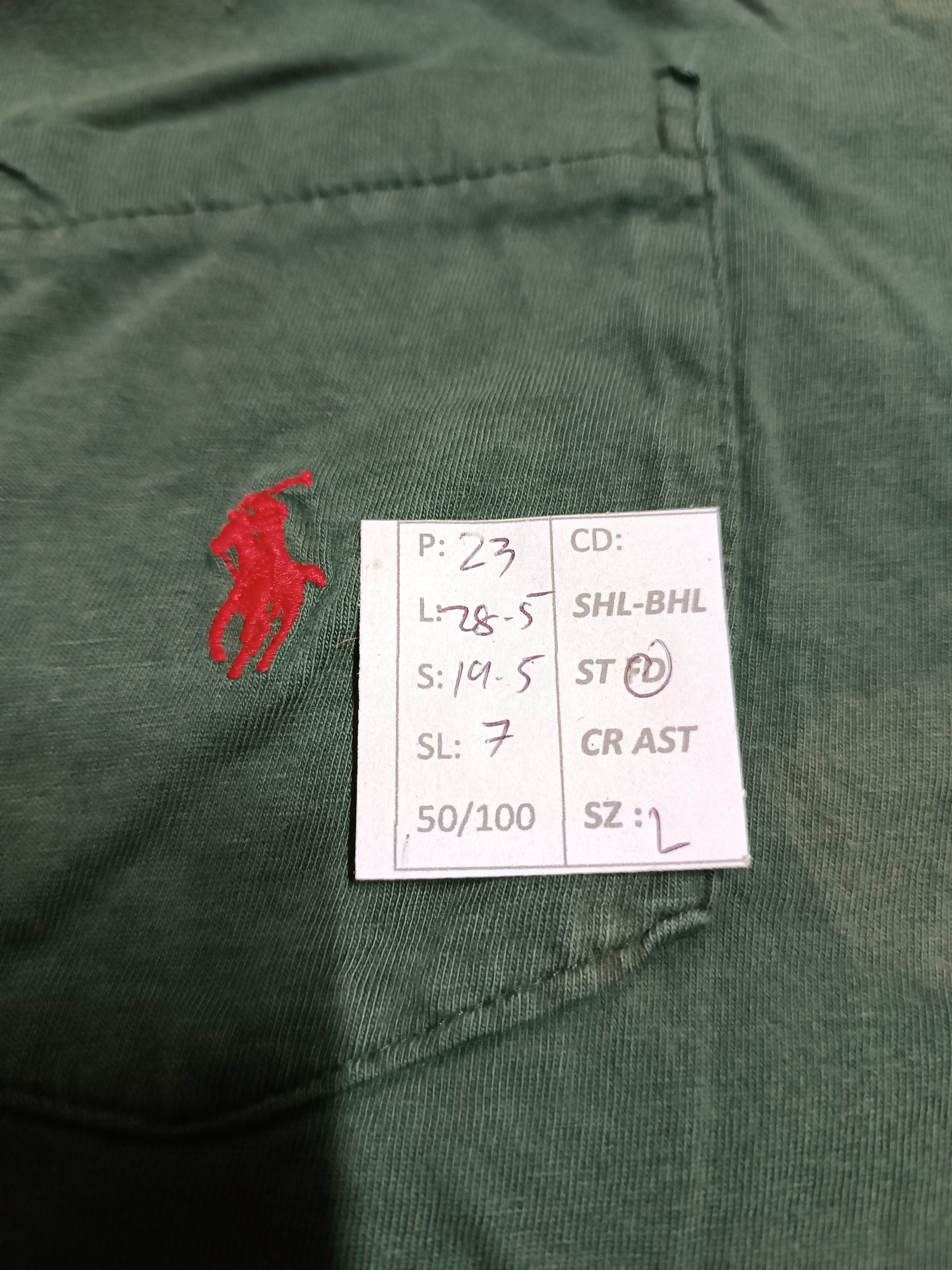 Polo Ralph Lauren FADED VINTAGE 90'S POLO RALPH LAUREN POCKET TEE VERY RARE Size US L / EU 52-54 / 3 - 21 Thumbnail