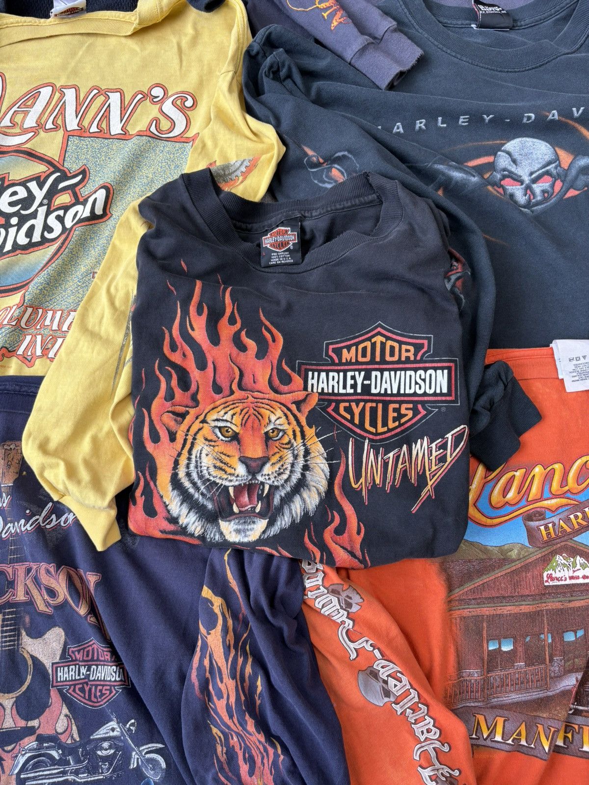 Harley Davidson 90’s Harley-Davidson Rare Size US L / EU 52-54 / 3 - 3 Thumbnail