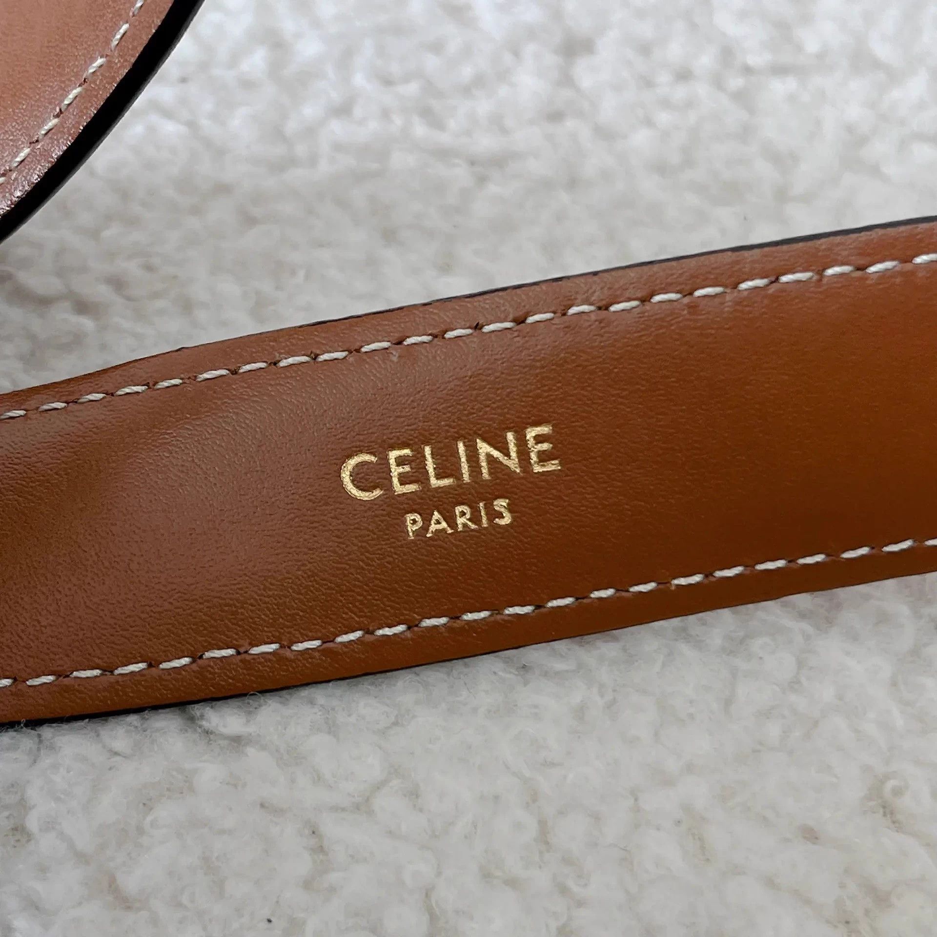 Celine Celine Triumph Belt Women's Brown 75 Size ONE SIZE - 7 Thumbnail