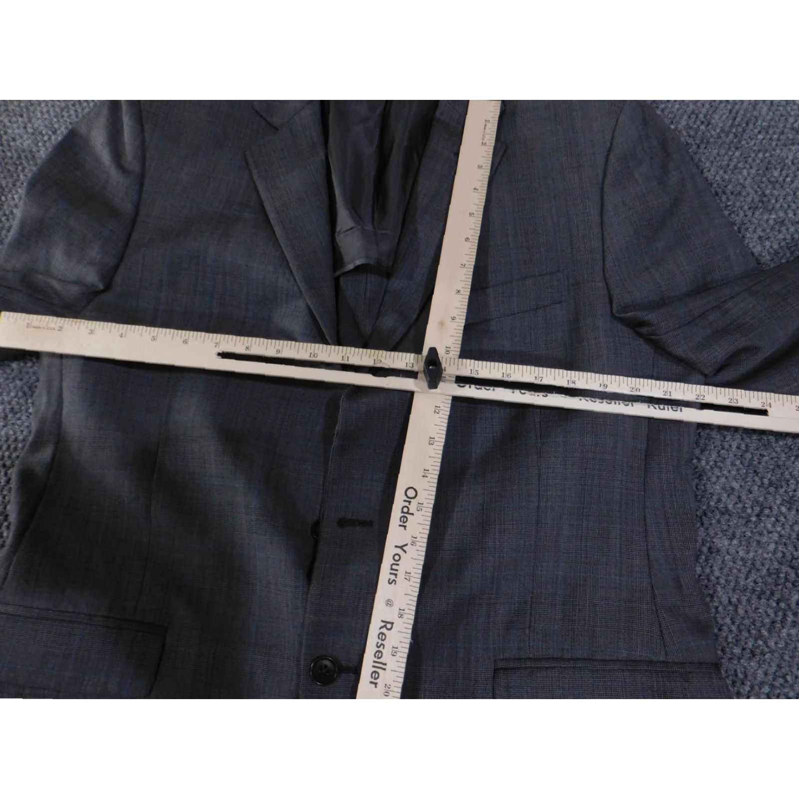 Brooks Brothers VINTAGE Brooks Brothers 346 Sport Coat Mens 41 Gray Plaid Two Button Blazer Suit Jacket Size 42R - 7 Thumbnail