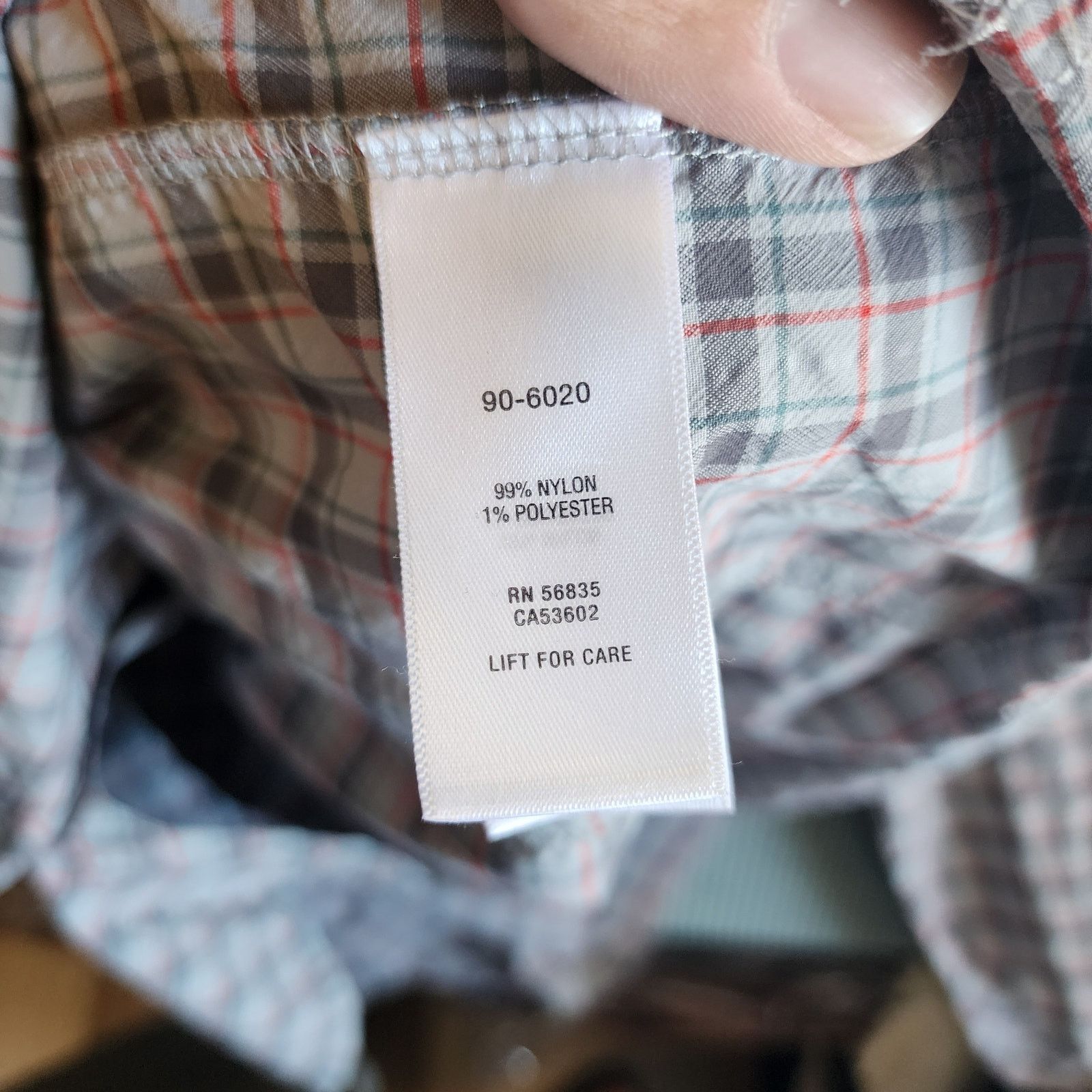 Cabelas Cabela's Guidewear Men's Gray Long Sleeve Grid Plaid Shirt Size US L / EU 52-54 / 3 - 4 Thumbnail
