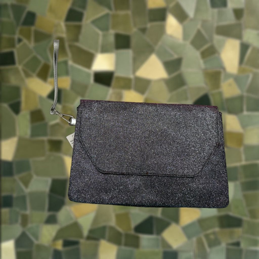 Vintage No Boundaries Purse Womens Small Purple Blue Shimmery Wristlet Snap Double Gusset NWTs Size ONE SIZE - 1 Thumbnail