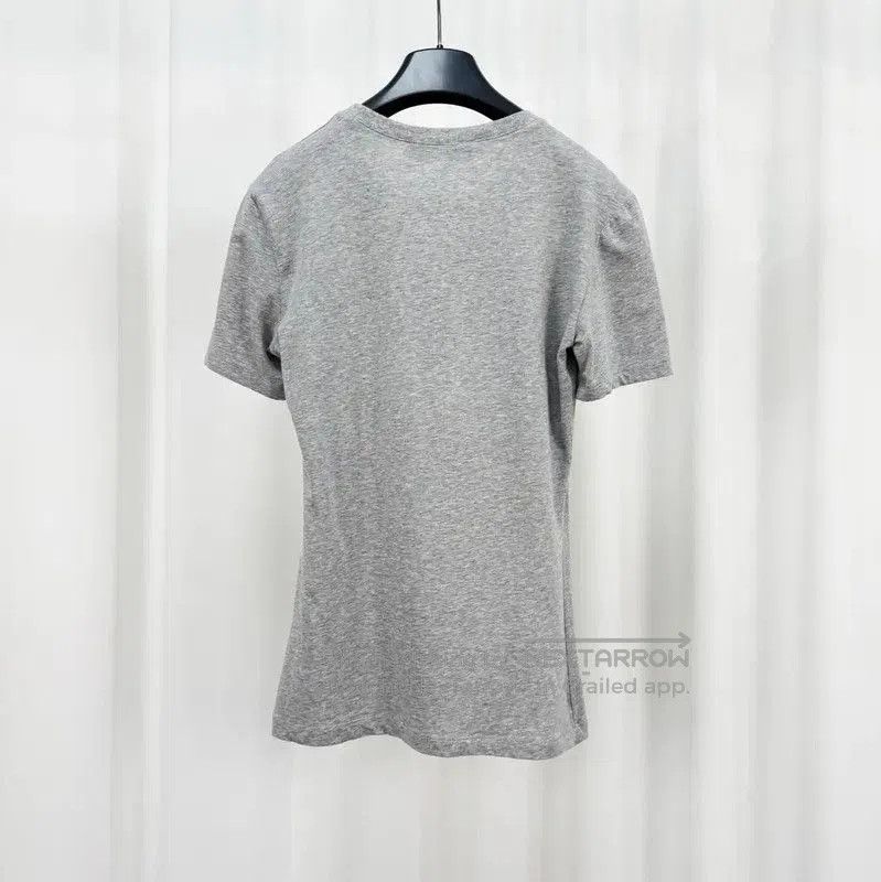 Moschino Moschino Grey Cotton Logo T-Shirt for Women . Size L / US 10 / IT 46 - 2 Thumbnail