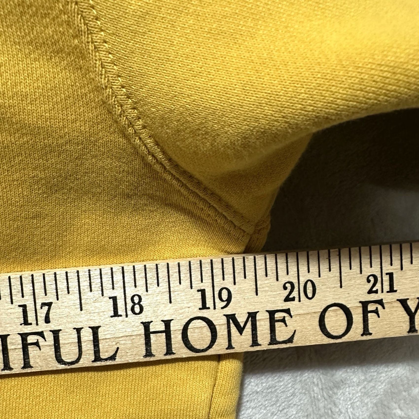 Jordan Brand VINTAGE Nike Jordan Jumpman Hoodie Shirt Mens S Yellow Fleece Pullover Ribbed Cuffs Graphic Print Logo Pockets All Seasons Size US S / EU 44-46 / 1 - 7 Thumbnail