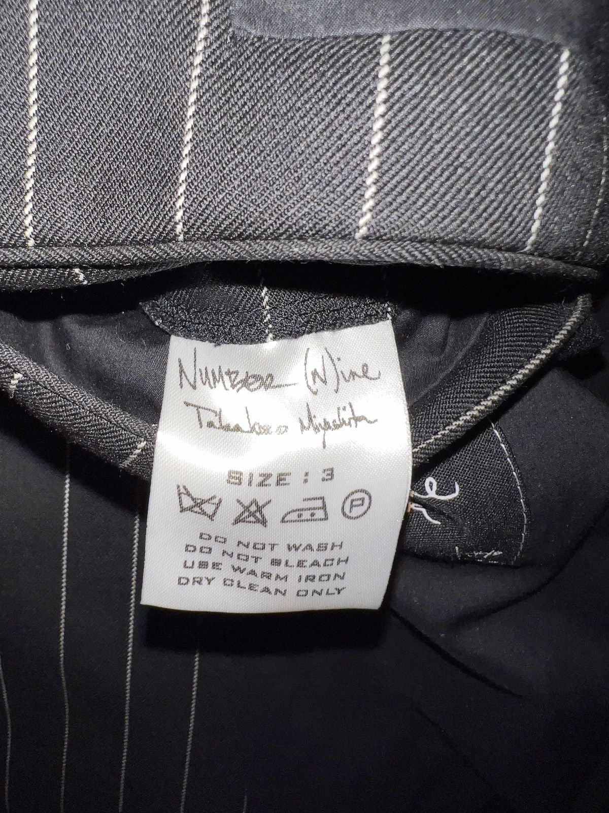 Number (N)ine ss06 striped blazer NWT Size 50R - 5 Thumbnail