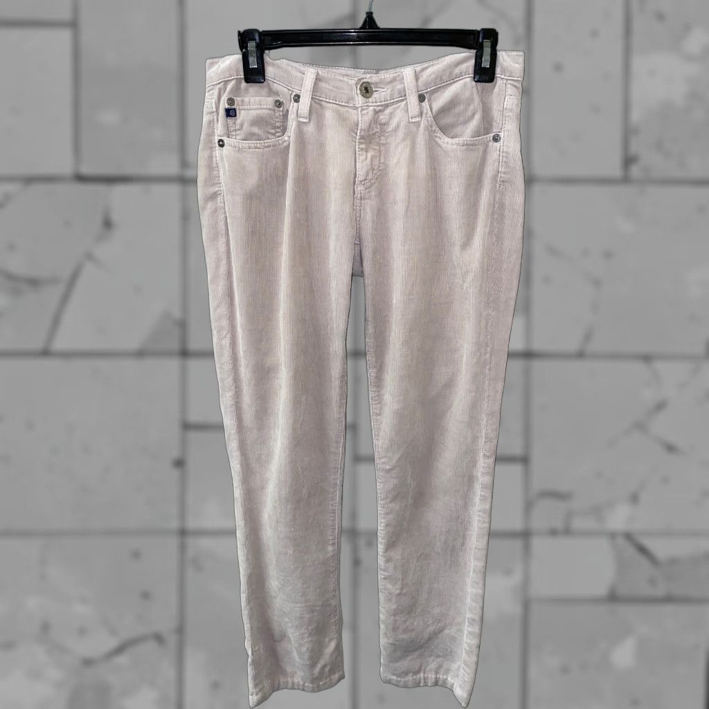 Vintage VINTAGE? No. Wait: The item is AG Adriano Goldschmied The Stevie Slim Straight Pants Beige 26R 28in Inseam Mens Cord Slim Straight. Size 26" / US 2 / IT 38 - 1 Thumbnail