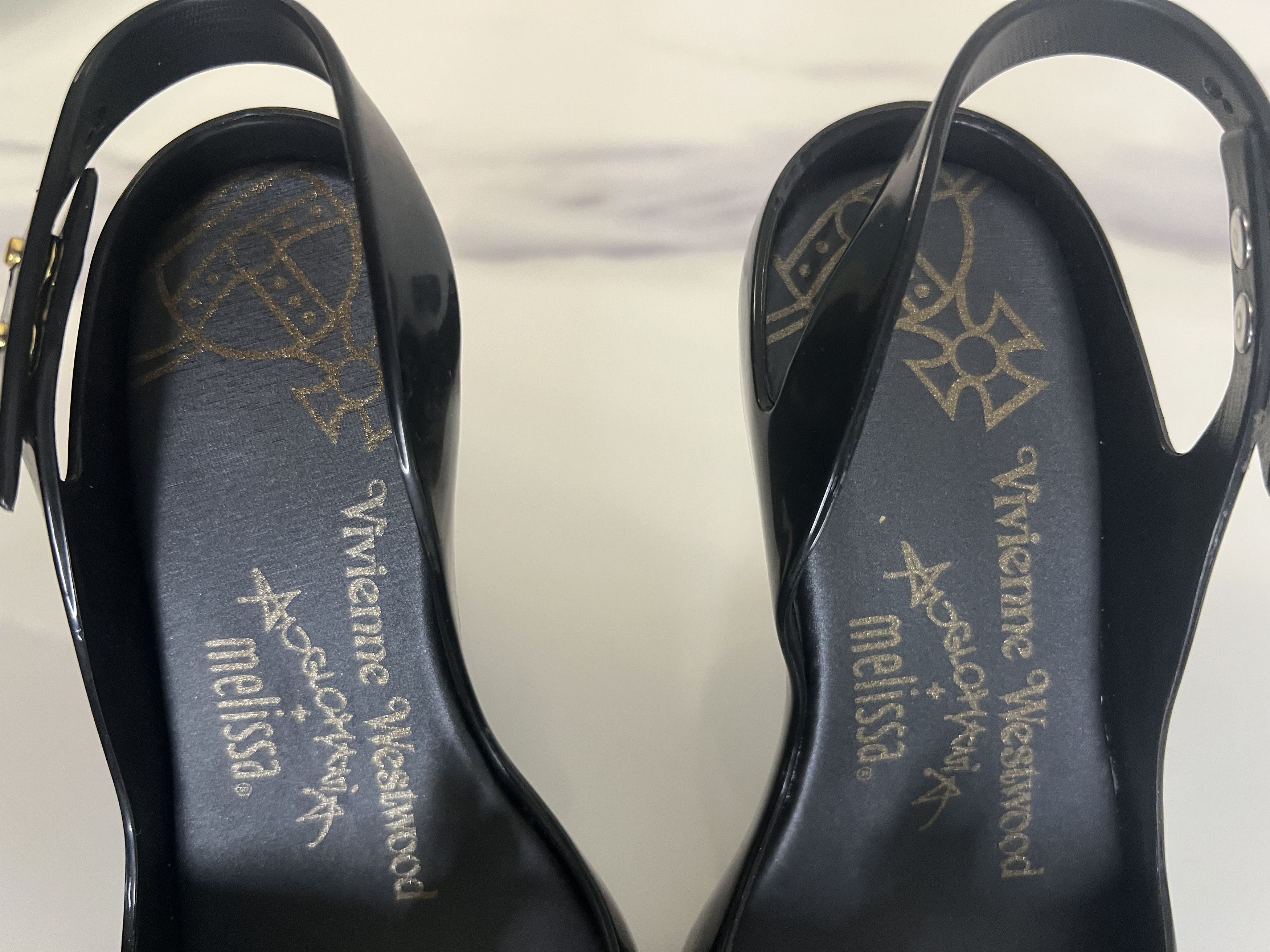 Vivienne Westwood 31795 Vivienne Westwood Anglomania Rubber Heel Size US 5.5 / IT 35.5 - 10 Thumbnail