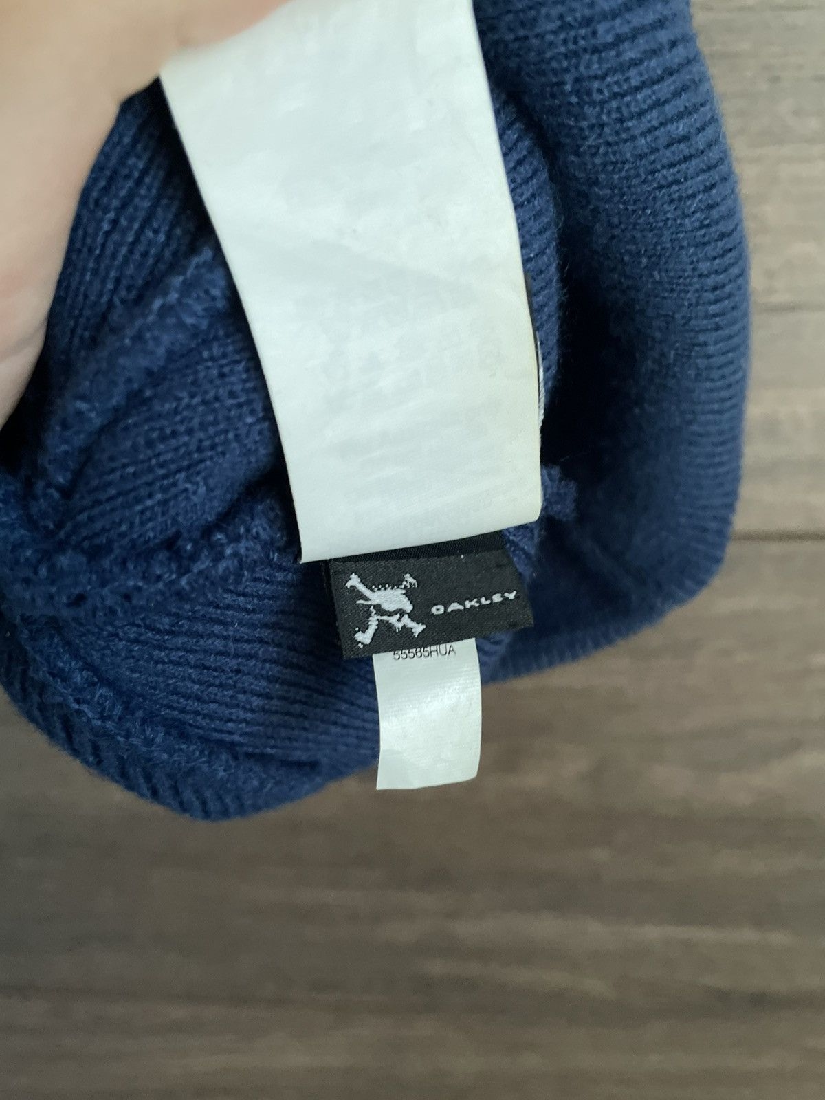Oakley × Vintage Vintage Oakley Gorpcore Embroidered Logo Y2K Beanie Blue Hat Size ONE SIZE - 8 Thumbnail