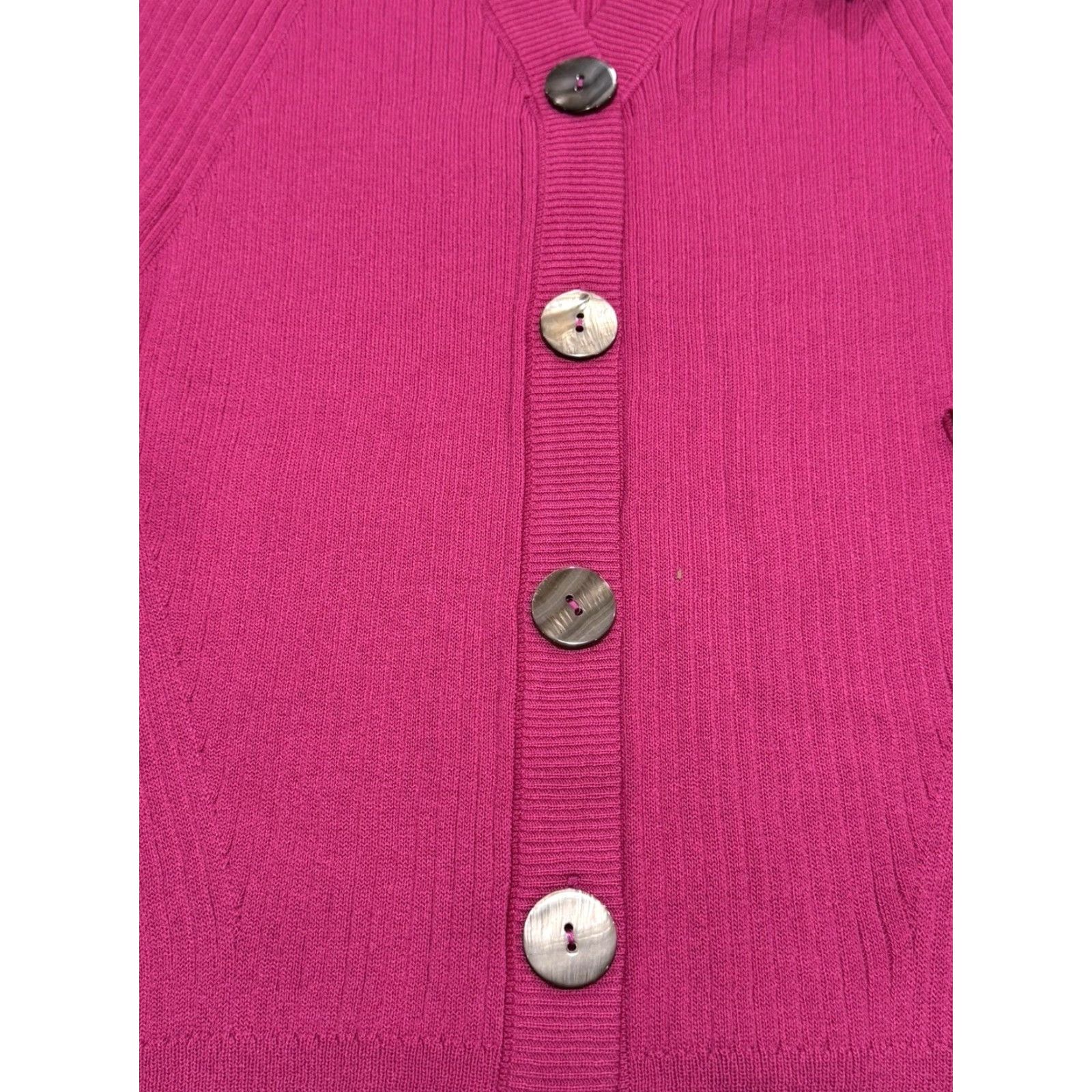Vintage VINTAGE Misook Pink Button-Up Cardigan Women XL All Seasons Casual Formal Sweater Size XL / US 12-14 / IT 48-50 - 5 Thumbnail
