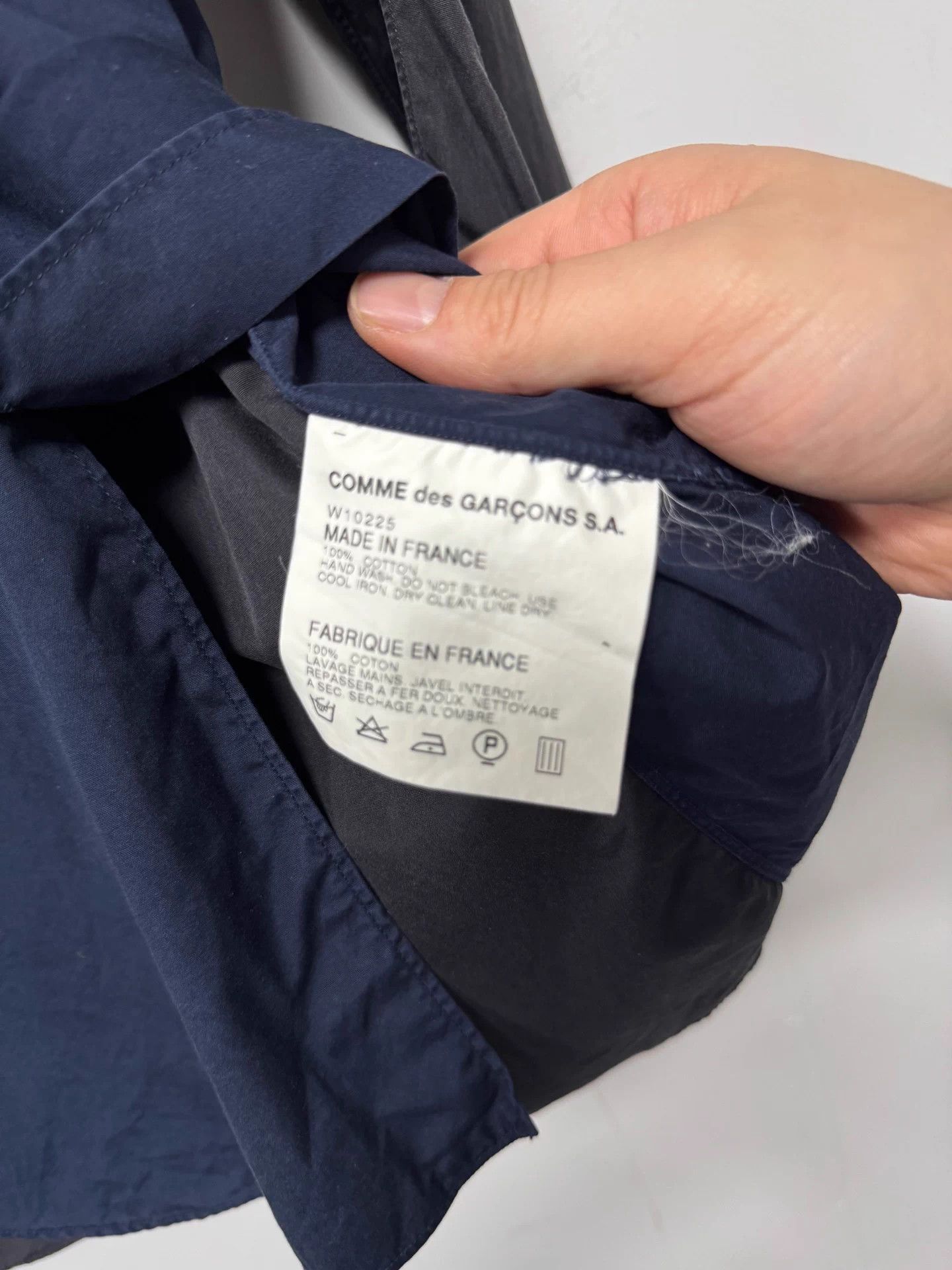Comme des Garcons CDG Shirt colorblock LS S blue/black Size US S / EU 44-46 / 1 - 4 Thumbnail