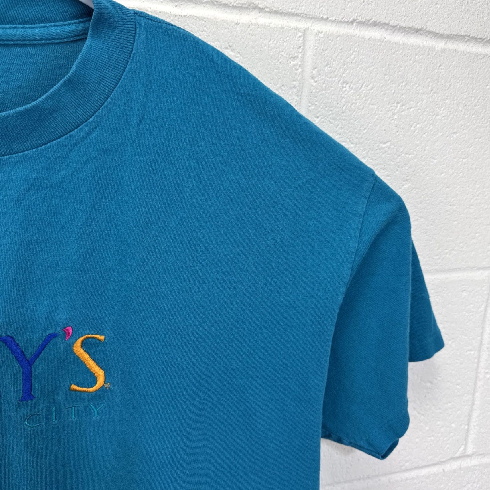 Bally VINTAGE Ballys Casino Atlantic City T Shirt Large Blue Embroidered Men Shirt 90s Gambling Atlantic City Ballys Casino Man Mens Size US L / EU 52-54 / 3 - 7 Thumbnail