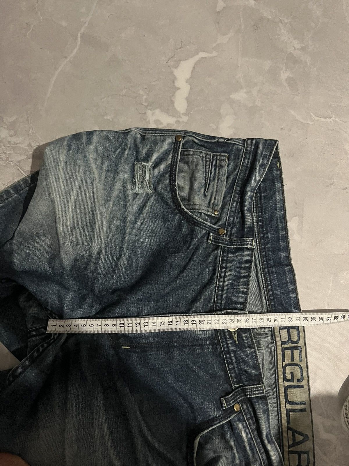 Vintage Vintage Baggy Damage Swag Jean — Streetwear Grunge Y2K 90 Size US 39 - 9 Thumbnail