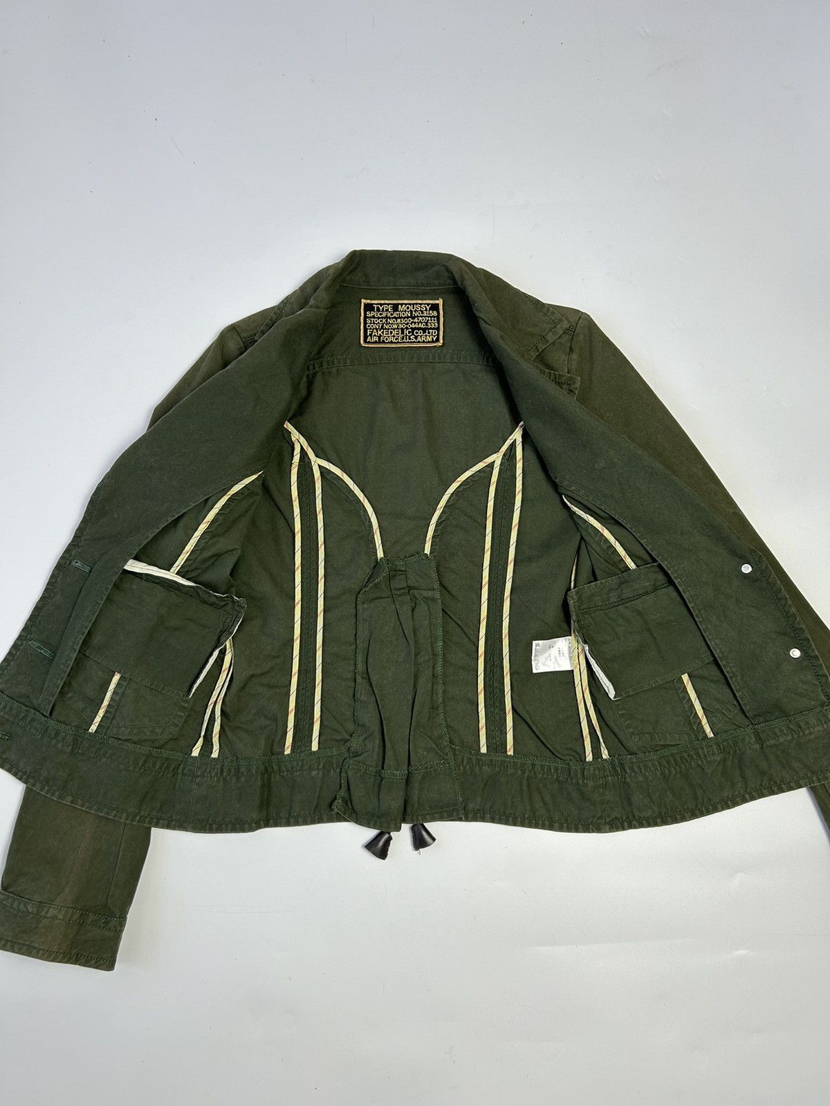MOUSSY FAKEDELIC CO.LTD AIR FORCE.U.S ARMY LIGHT JACKET Size ONE SIZE - 4 Thumbnail