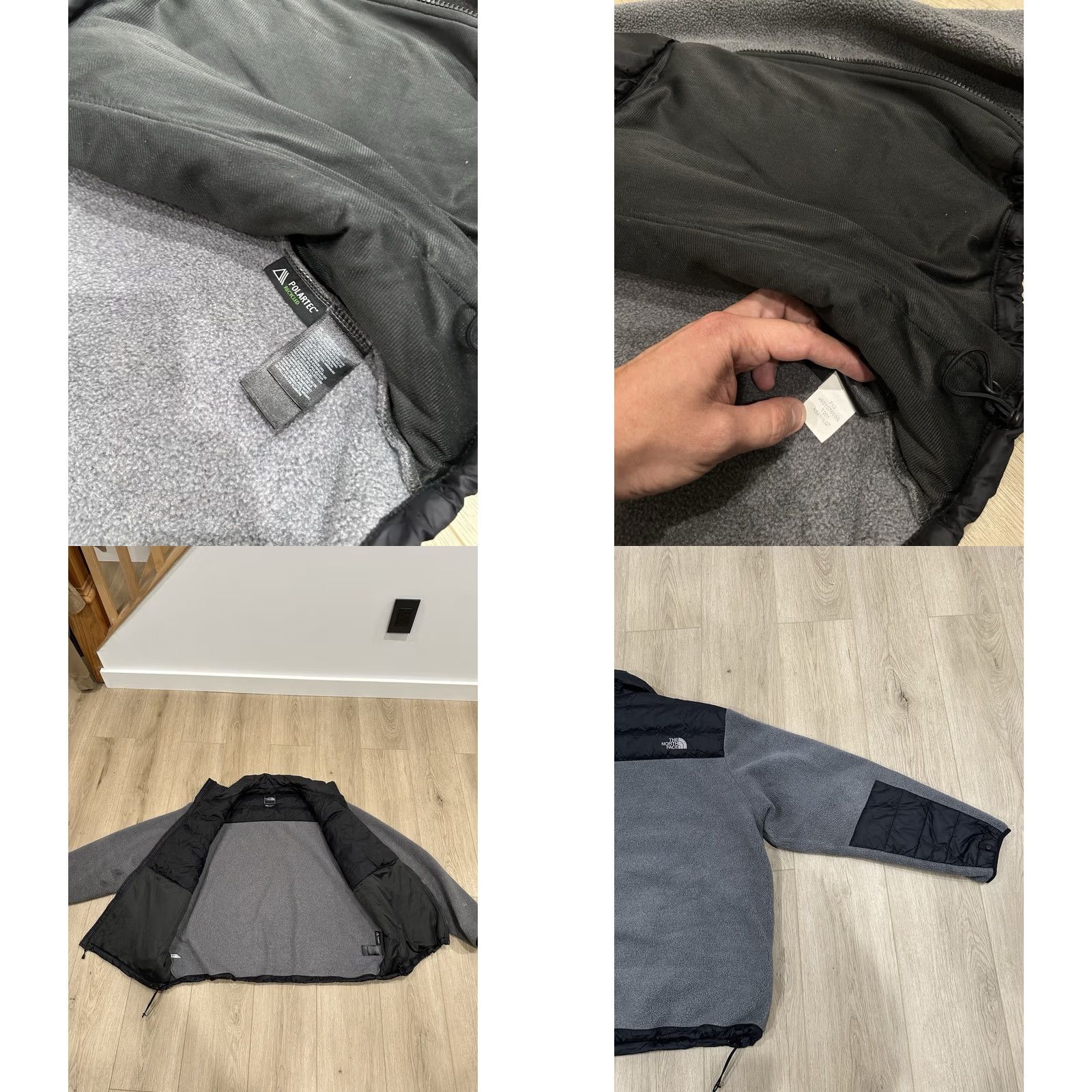 The North Face The North Face Denali 550 Down Jacket Full Zip Men 2XL Gray Fleece Polartec Burn Marks Included Size US XXL / EU 58 / 5 - 8 Thumbnail