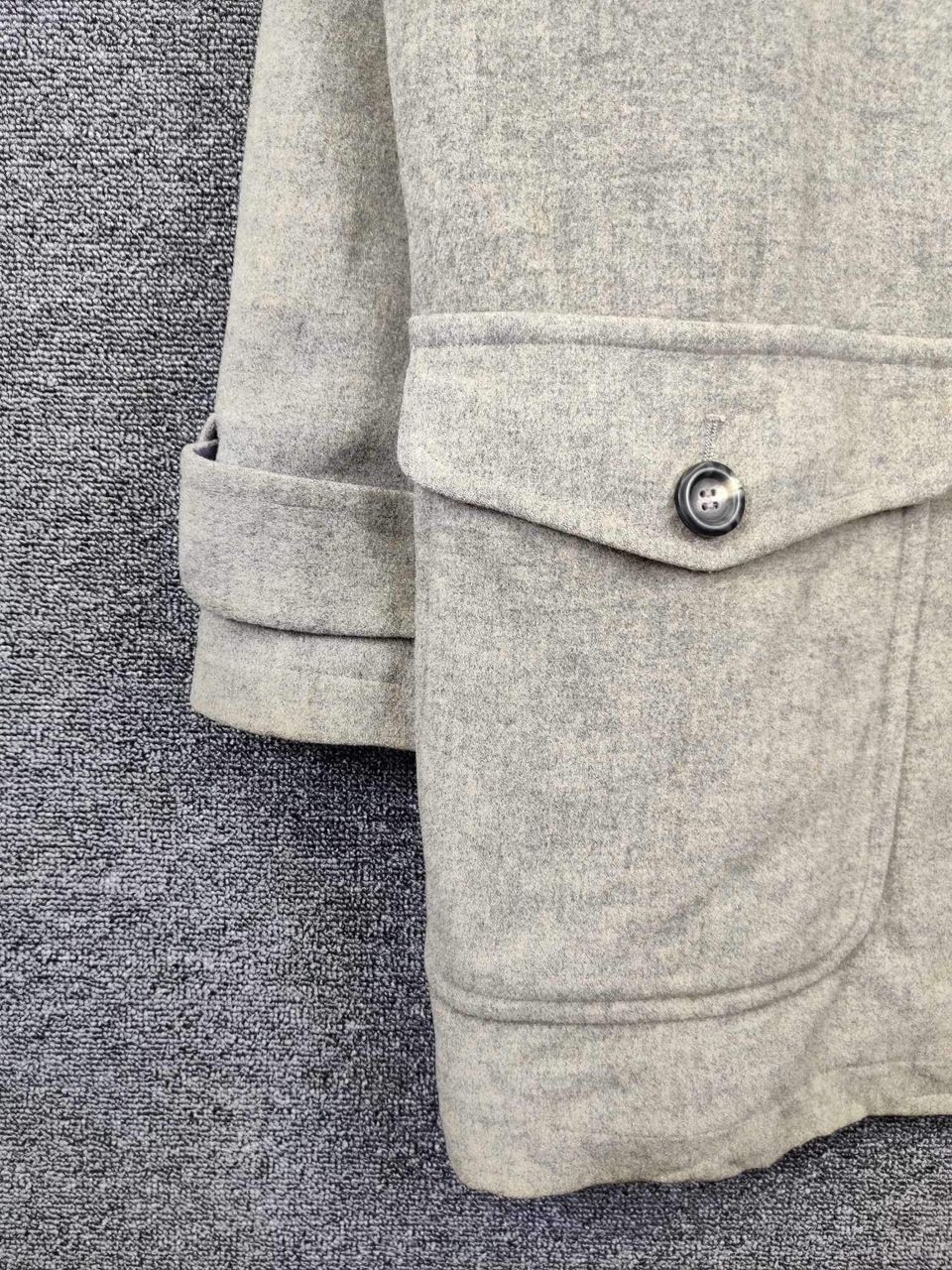 Yves Saint Laurent Vintage 90s Yves Saint Laurent Pour Homme Wool Button Coat Size US XL / EU 56 / 4 - 4 Thumbnail
