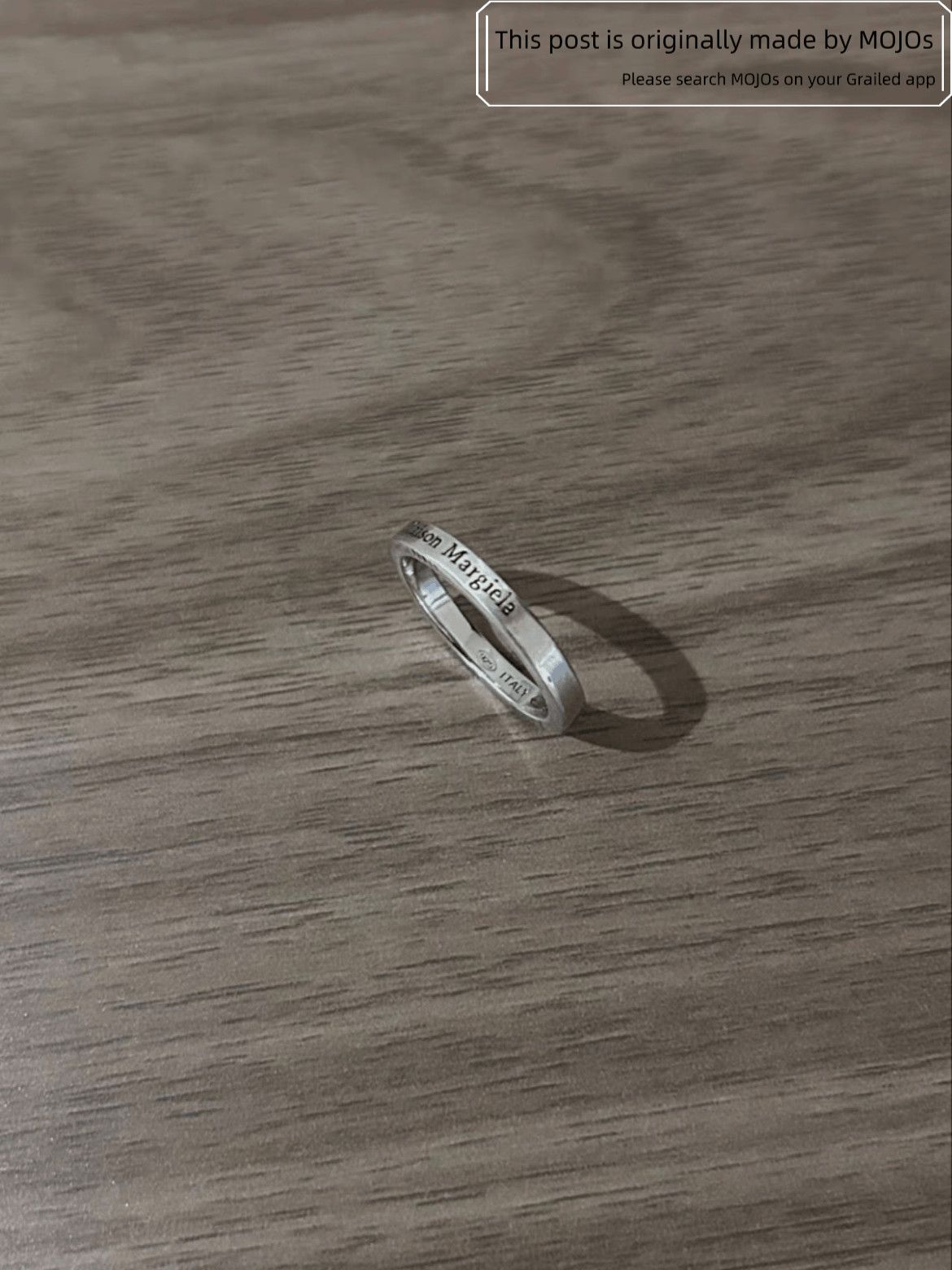 Maison Margiela Sz Maison Margiela Logo Pattern Ring Size ONE SIZE - 3 Thumbnail