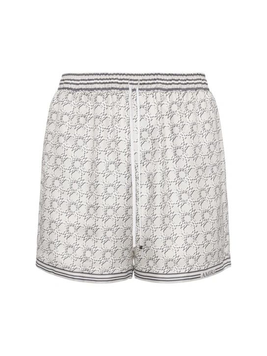 Amiri o1lsvrm0425 MA Quad Silk Shorts in Asphalt Size US 34 / EU 50 - 1 Thumbnail