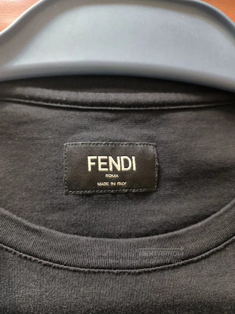 Fendi Fendi Men's Black Embroidered F T. Size US L / EU 52-54 / 3 - 5 Thumbnail