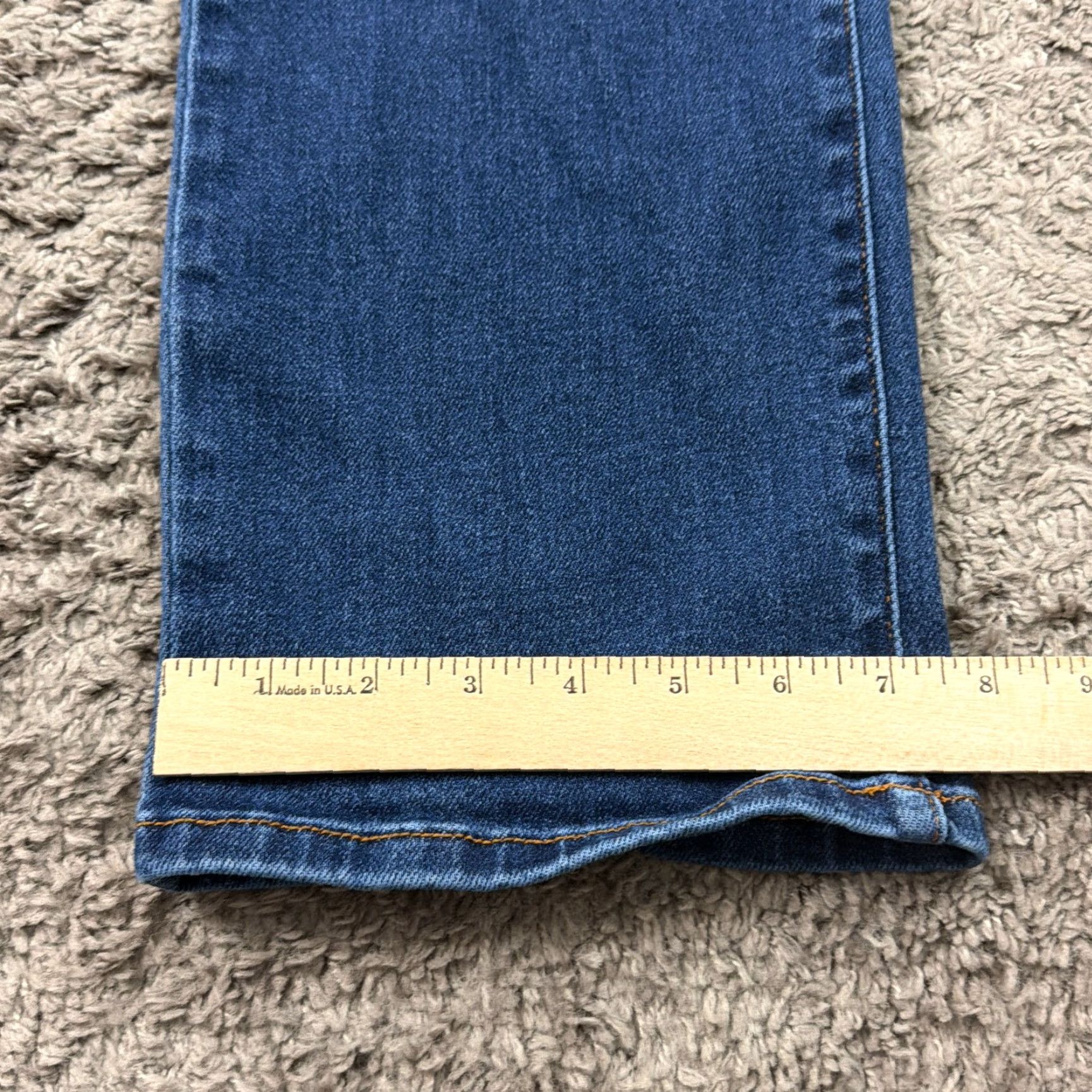 Vintage Judy Blue Jeans Womens 5 Straight Leg High Rise Denim Stretch 24x31 Blue Jeans | 24x31 | Regular Rise | Stretch | Dark Wash | Size 5 Size 27" / US 4 / IT 40 - 7 Thumbnail
