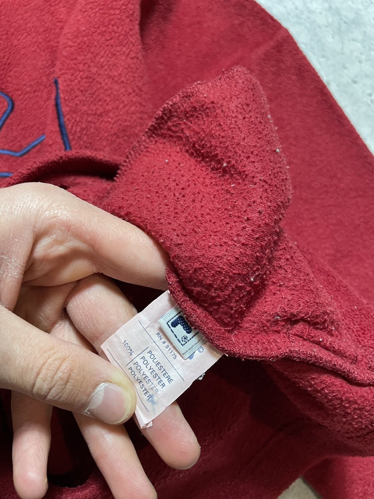 Fila × Vintage Vintage Fleece Sweatshirt Jacket 1/4 Zip Fila Big Logo Y2K Size US M / EU 48-50 / 2 - 8 Thumbnail