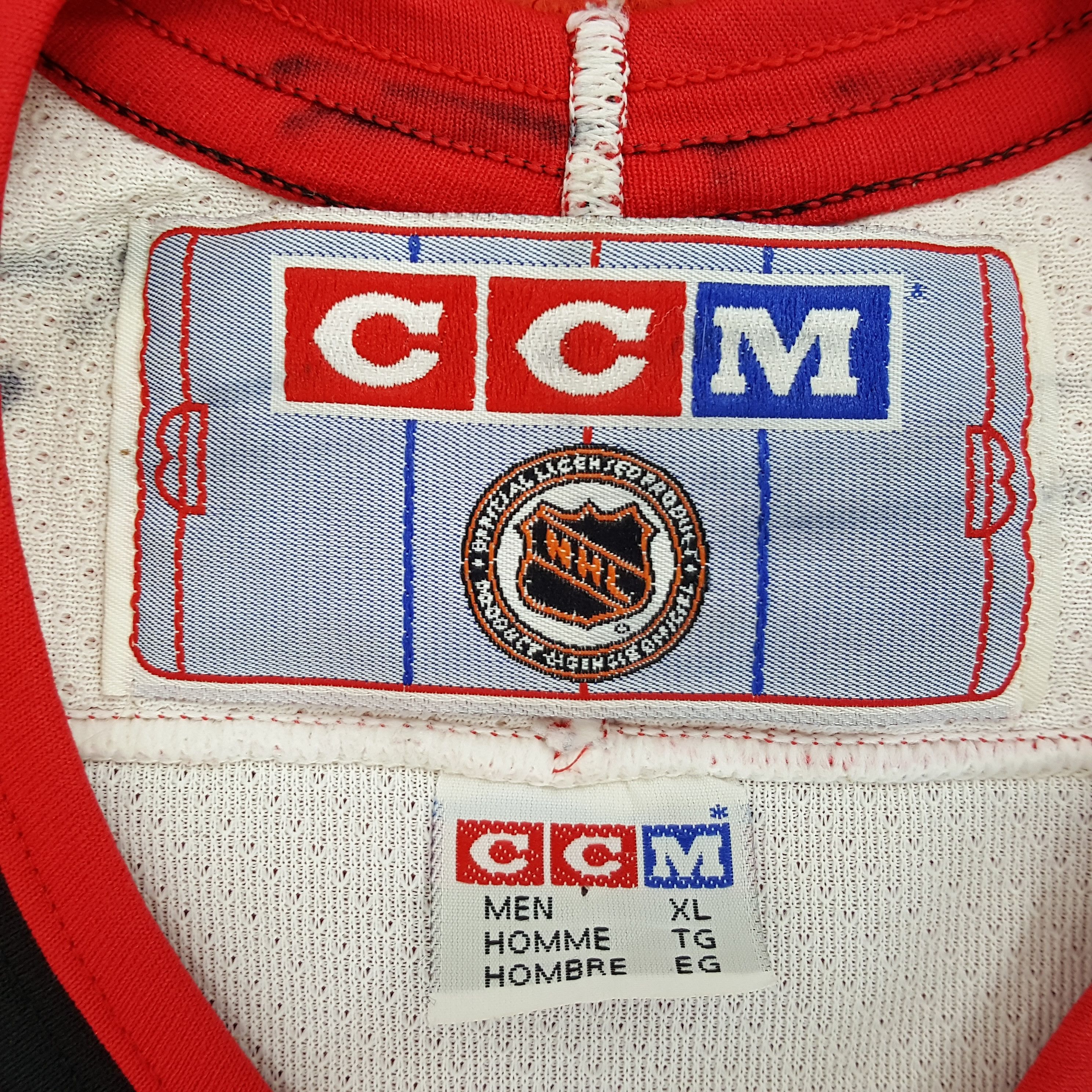 NHL × Vintage CCM Hockey Ice American Sports Tshirt Size US XXL / EU 58 / 5 - 7 Thumbnail