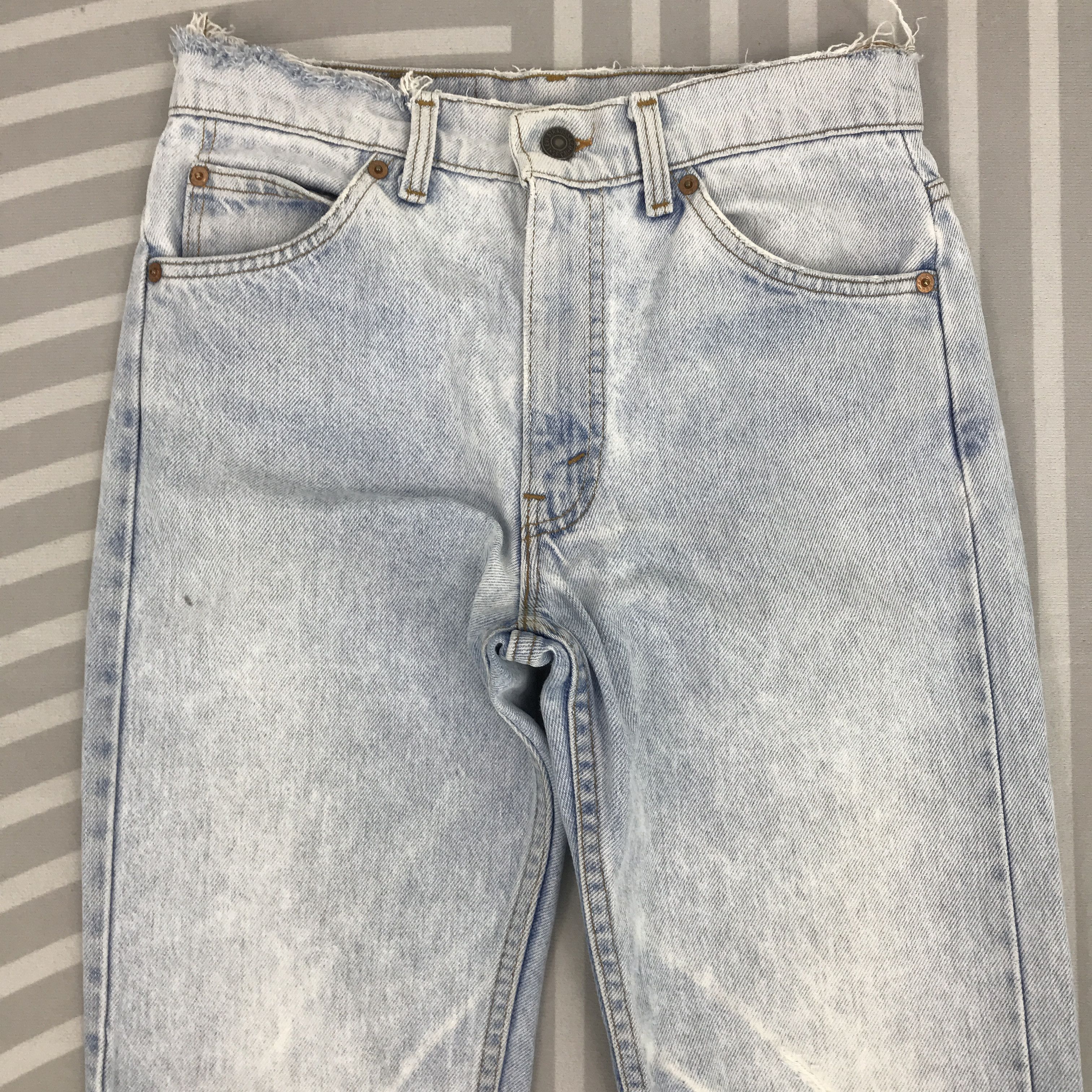 Levi's × Vintage Vintage Levi's Distressed Light Wash Denim pants Size US 27 - 2 Thumbnail