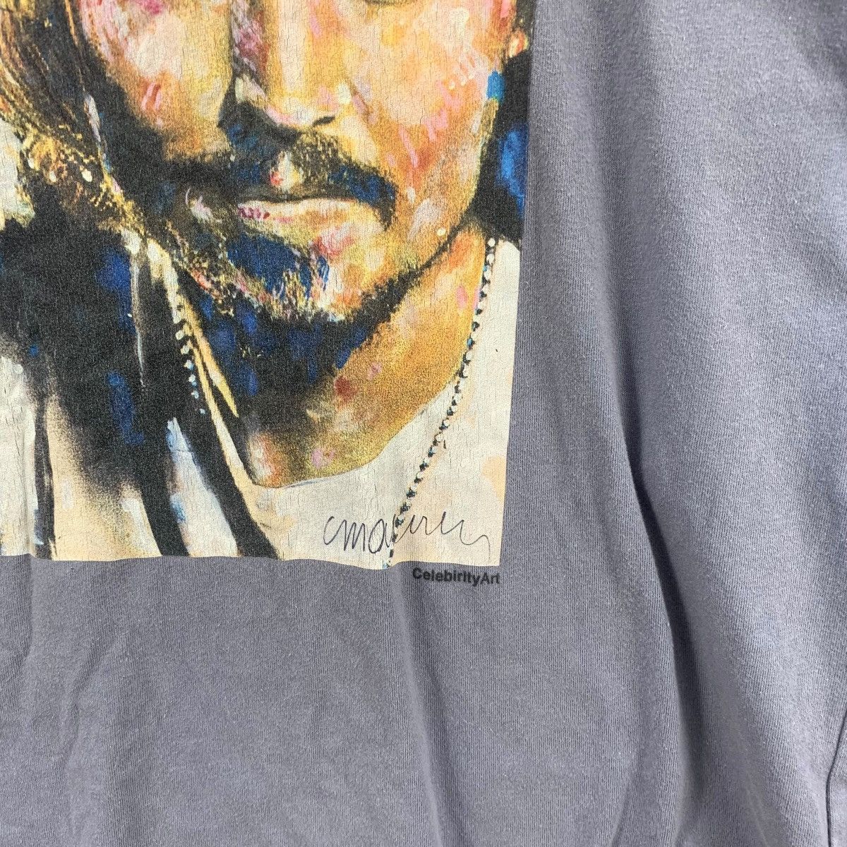 Other CELEBRITY ICONS ART Sid Maurer Johnny Depp Artwork Tee Shirt Size XL / US 12-14 / IT 48-50 - 5 Thumbnail