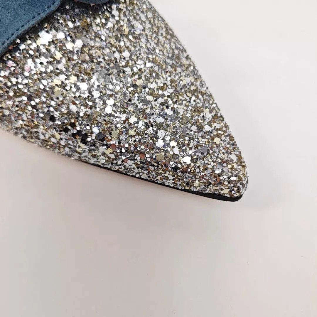 Jimmy Choo Jimmy Choo Sequin Bow Flat 41 New Size US 10.5 / IT 40.5 - 4 Thumbnail