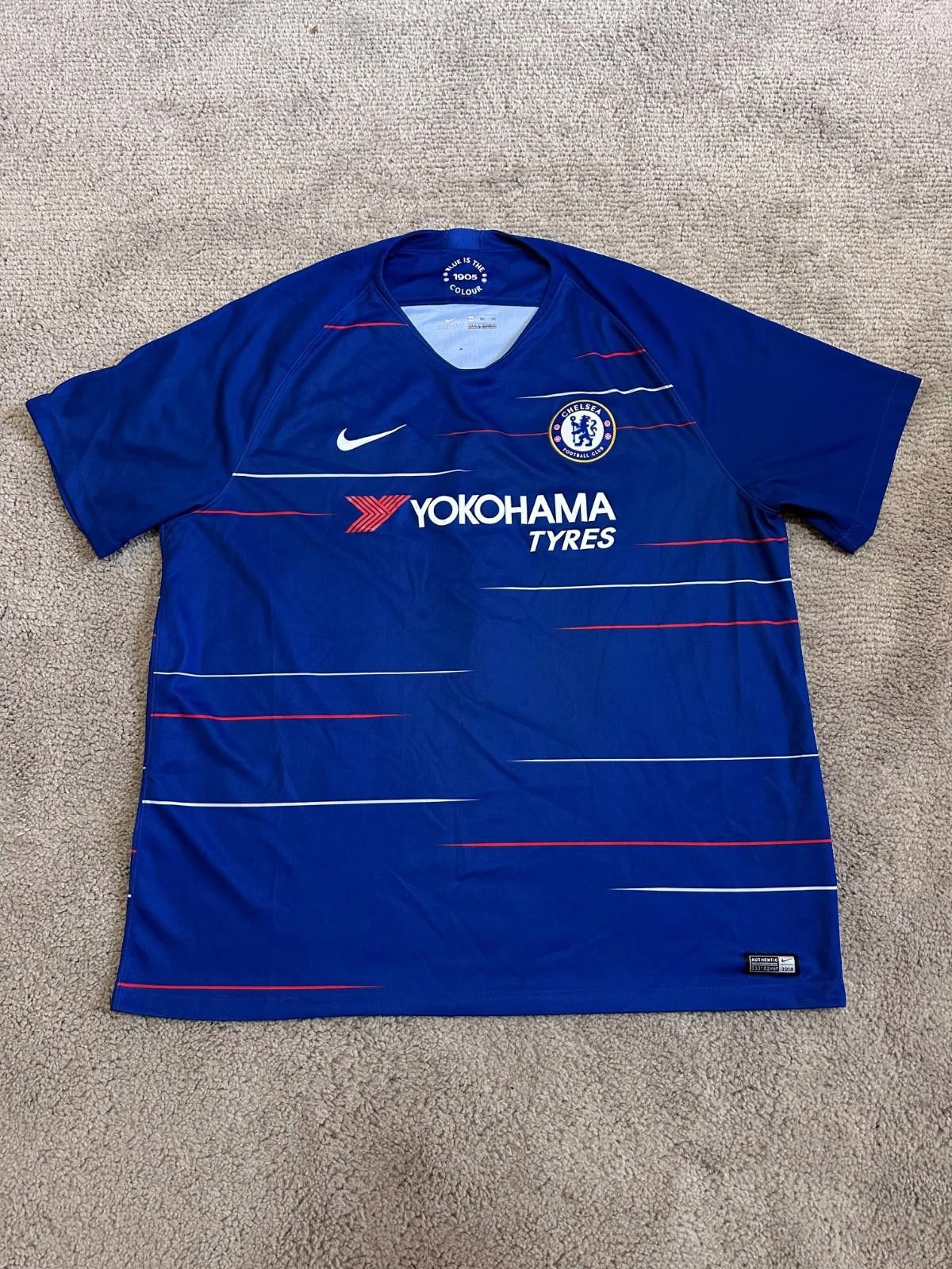 Nike CHELSEA 2018/2019 HOME FOOTBALL SHIRT SOCCER JERSEY NIKE XXL Size US XXL / EU 58 / 5 - 1 Thumbnail