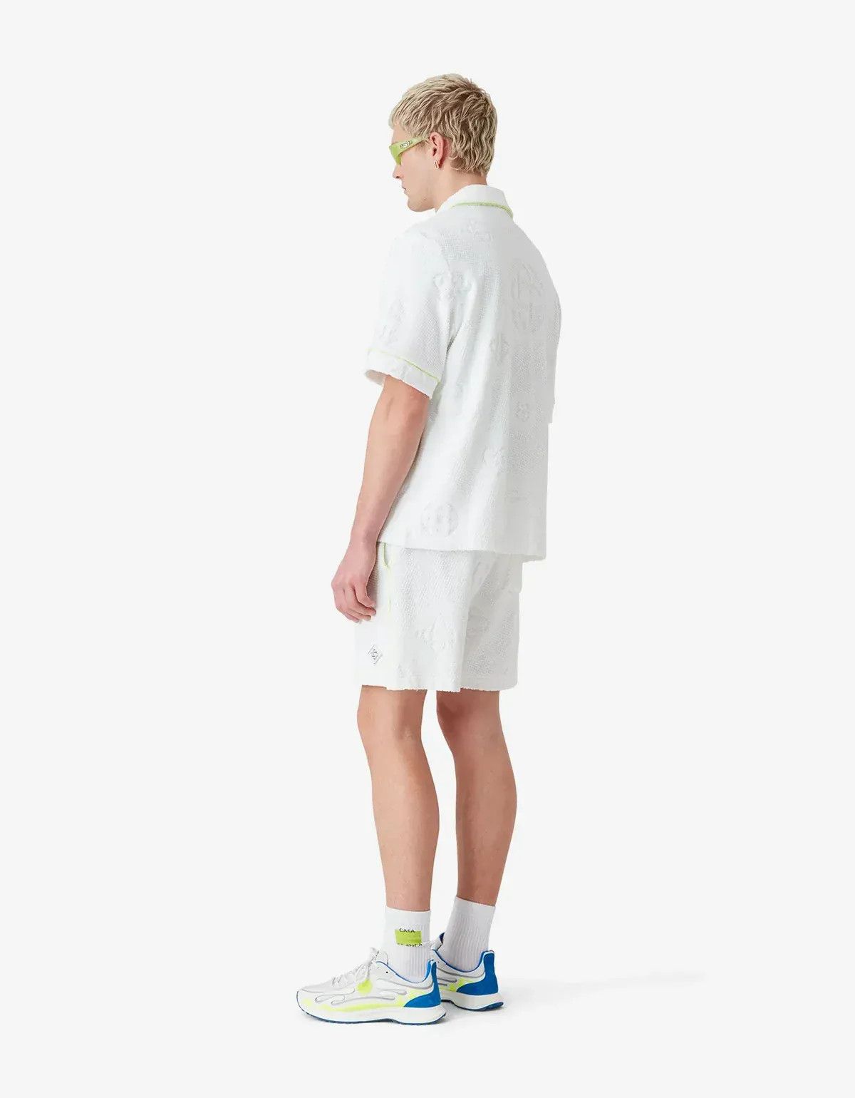 Casablanca Casablanca White Towelling Monogram Short Size US 34 / EU 50 - 3 Thumbnail
