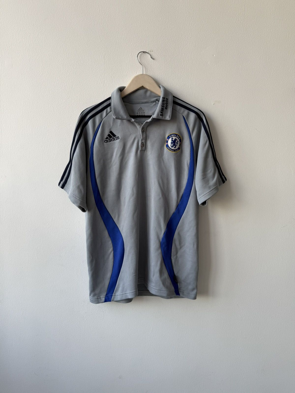 Adidas Adidas Chelsea Vintage 2006/2007 Polo Shirt Jersey Size US L / EU 52-54 / 3 - 1 Thumbnail